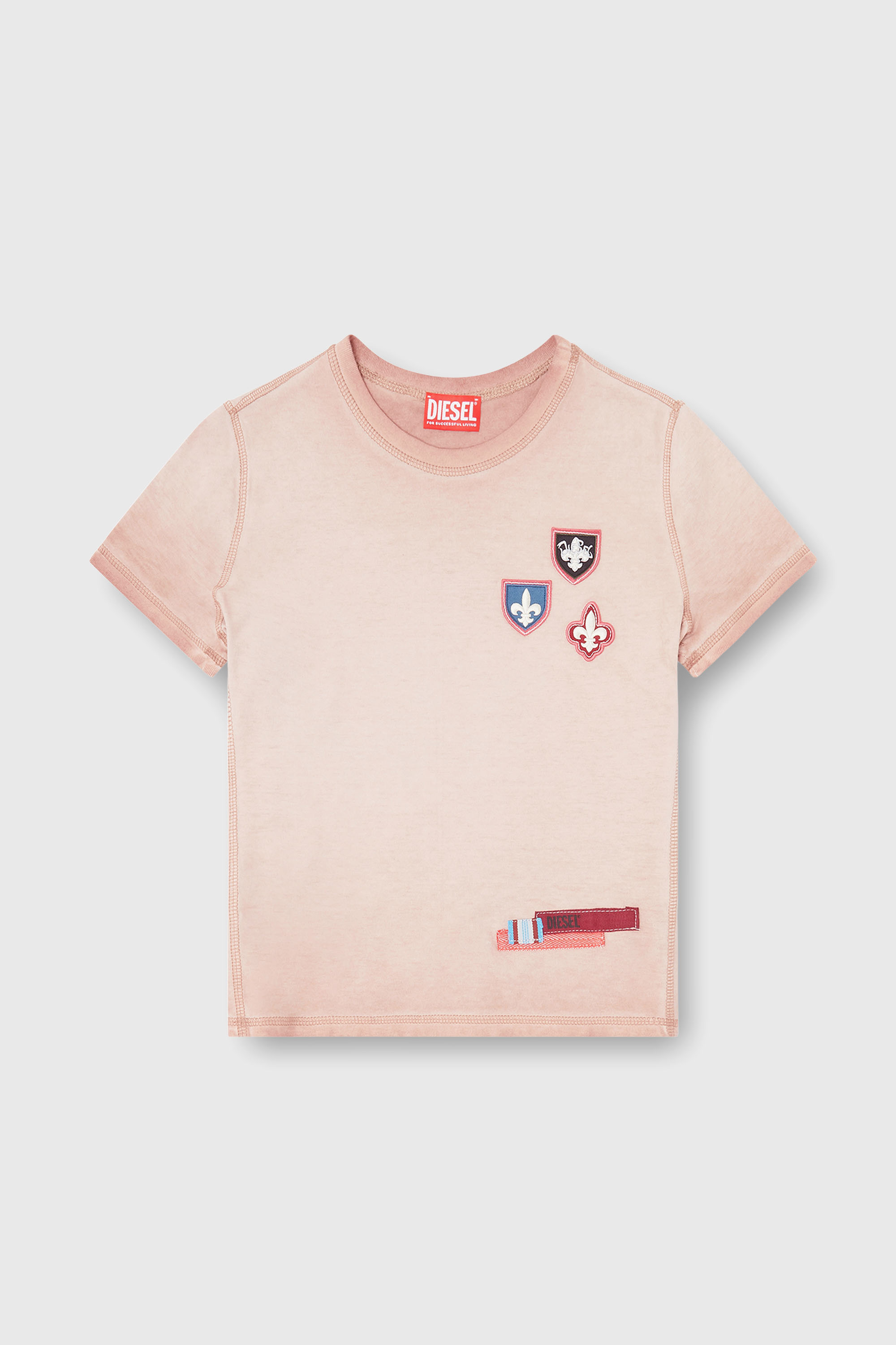 Diesel - T-UNCUTY-WAF, Female's Tシャツ in フェースパウダー - 2