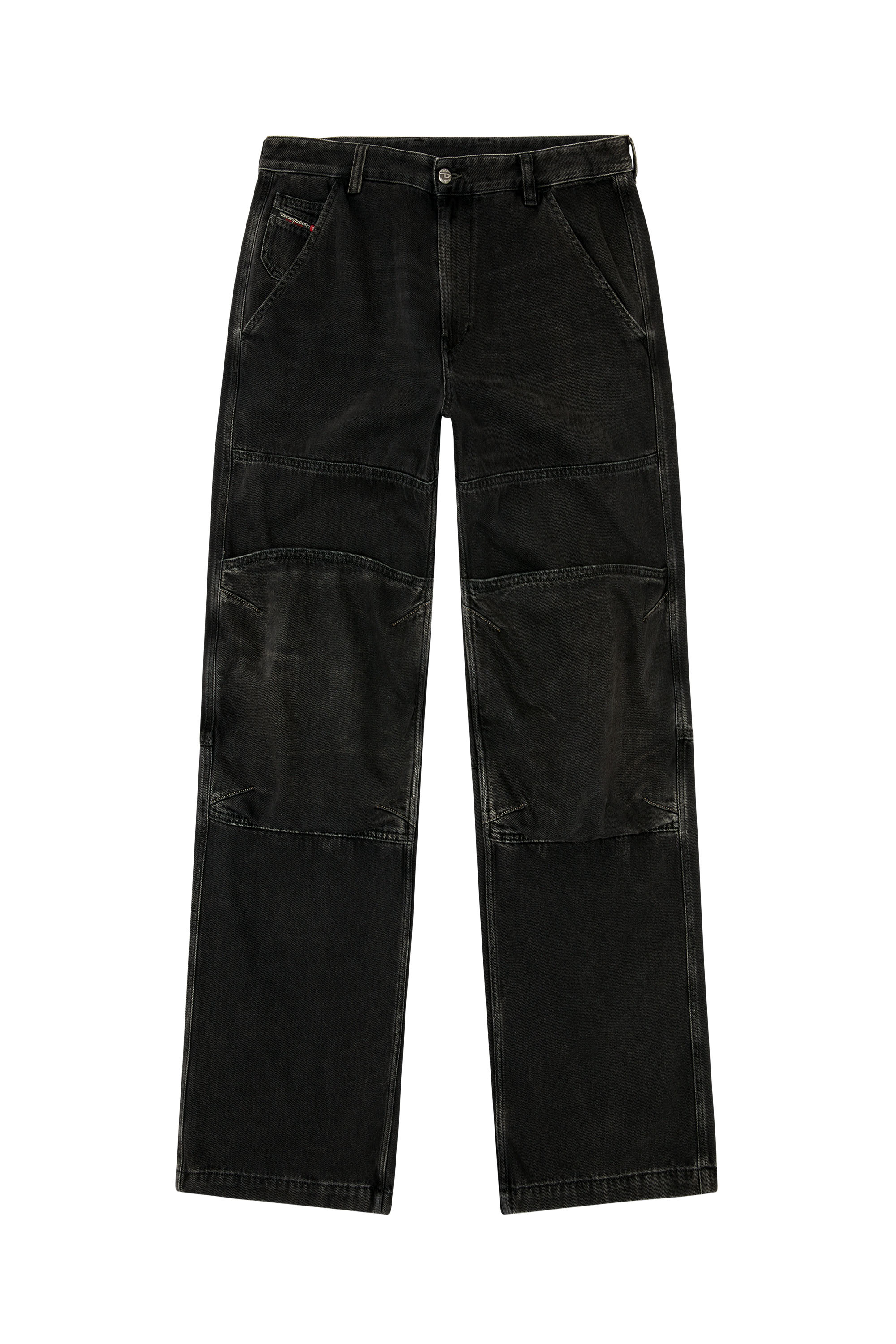 Diesel - Unisex's Relaxed Jeans D-Shift 09J96, ブラック/ダークグレー - 2
