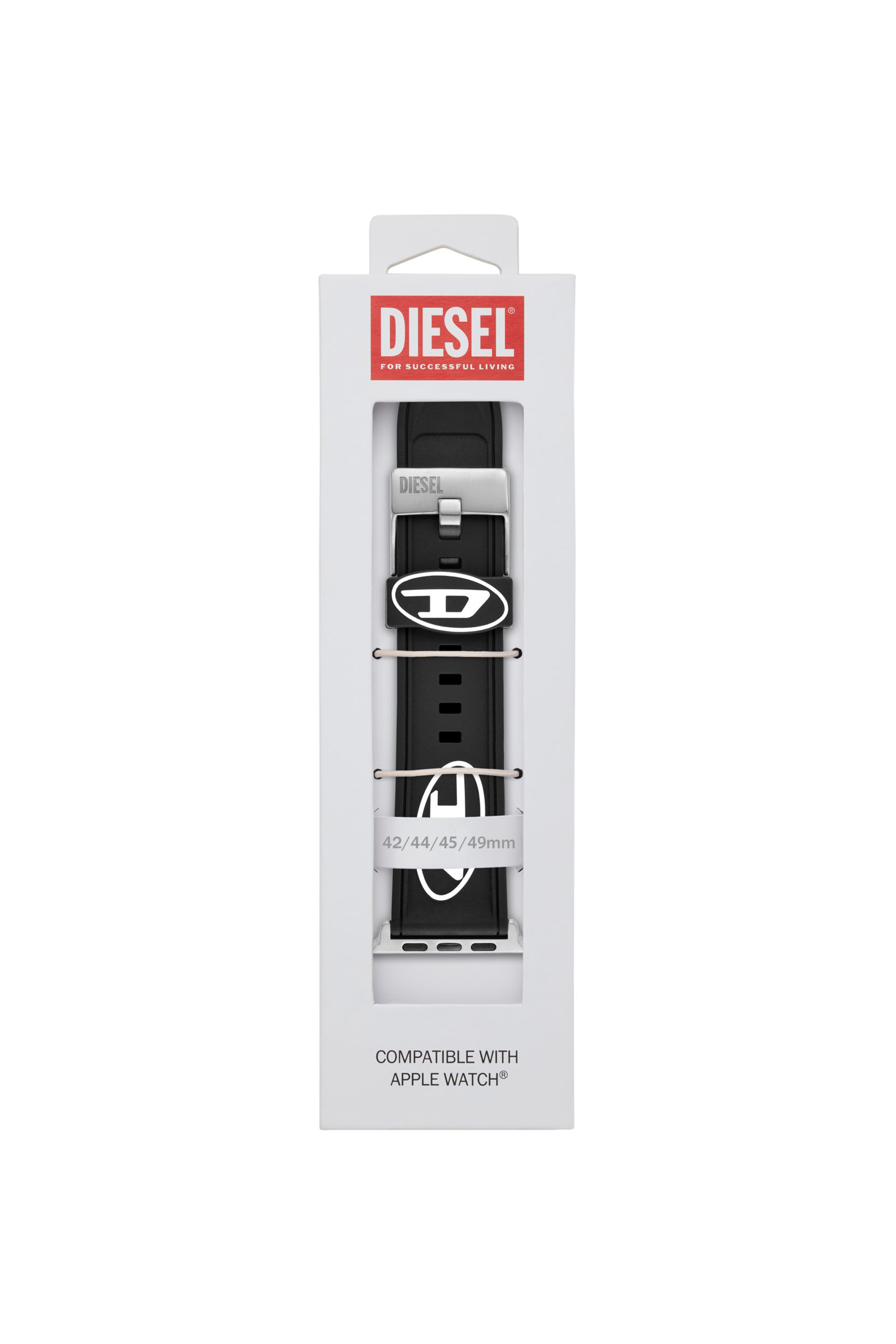 Diesel - DSS0018, Unisex's Apple Watch用バンド in ブラック - 3