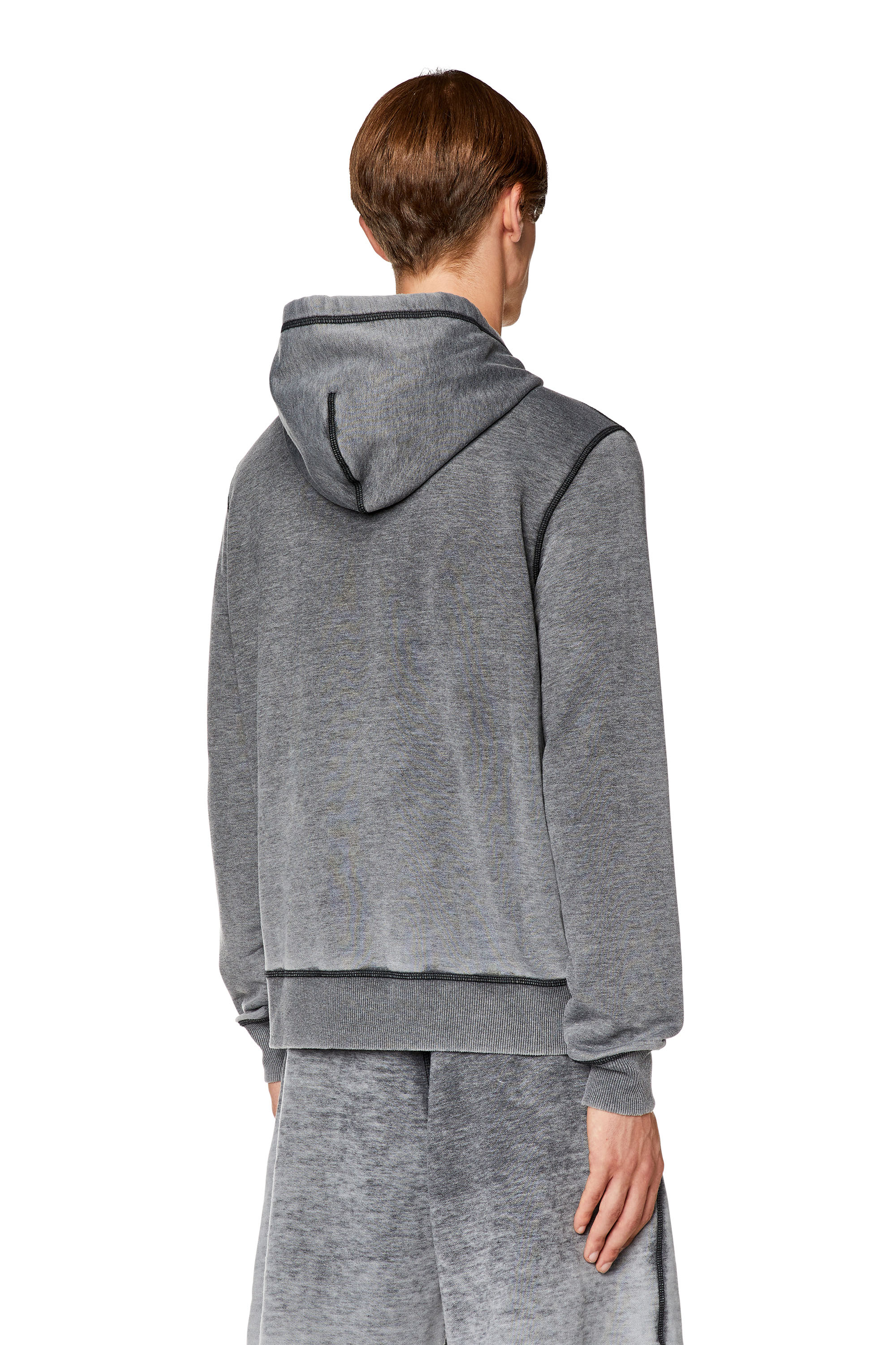 Diesel - S-GINN-HOOD-ZIP-L1, ブラック - Image 4