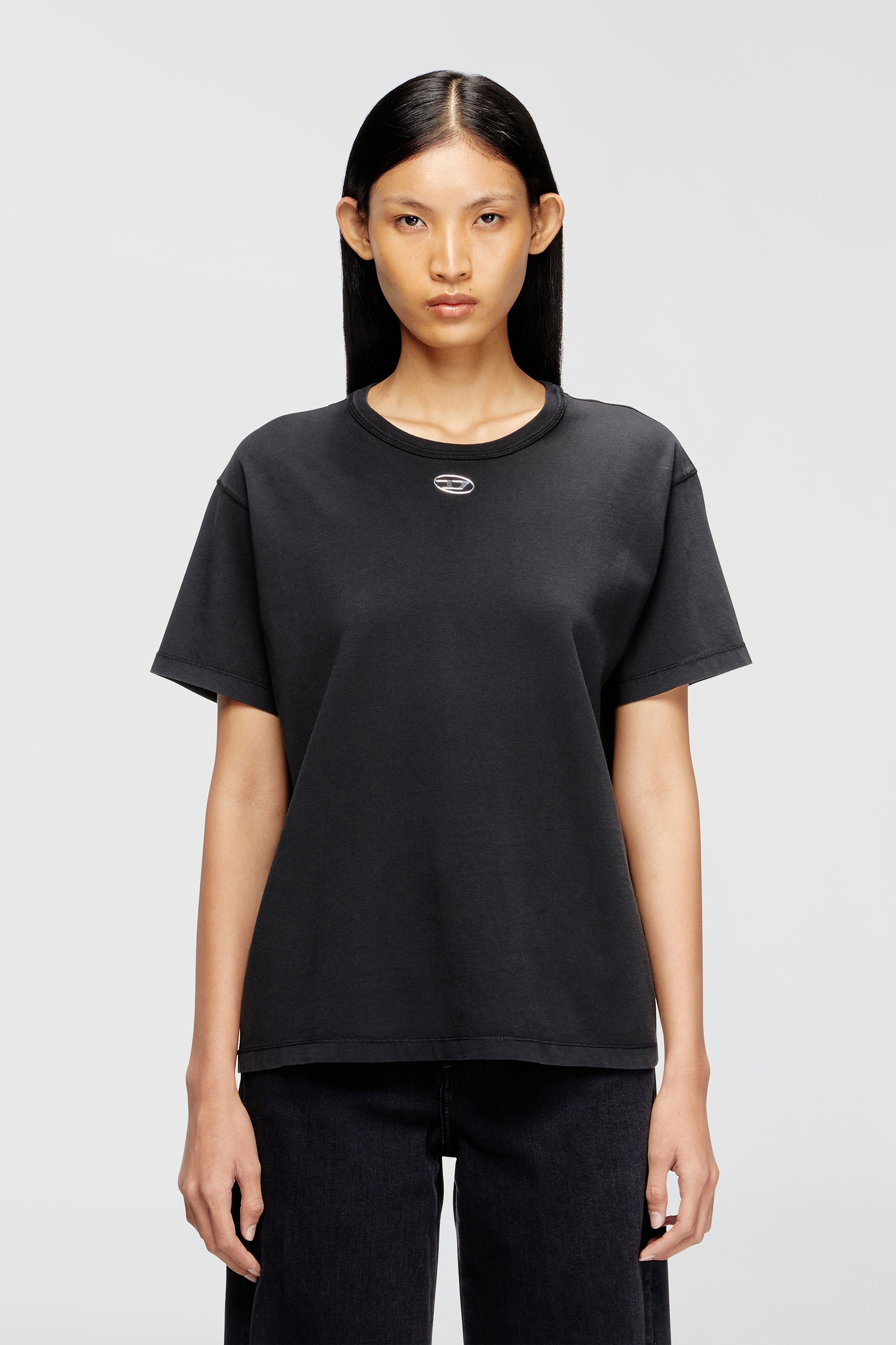 Diesel - T-NORMY-OD-S1, Female's Tシャツ in ブラック - 1