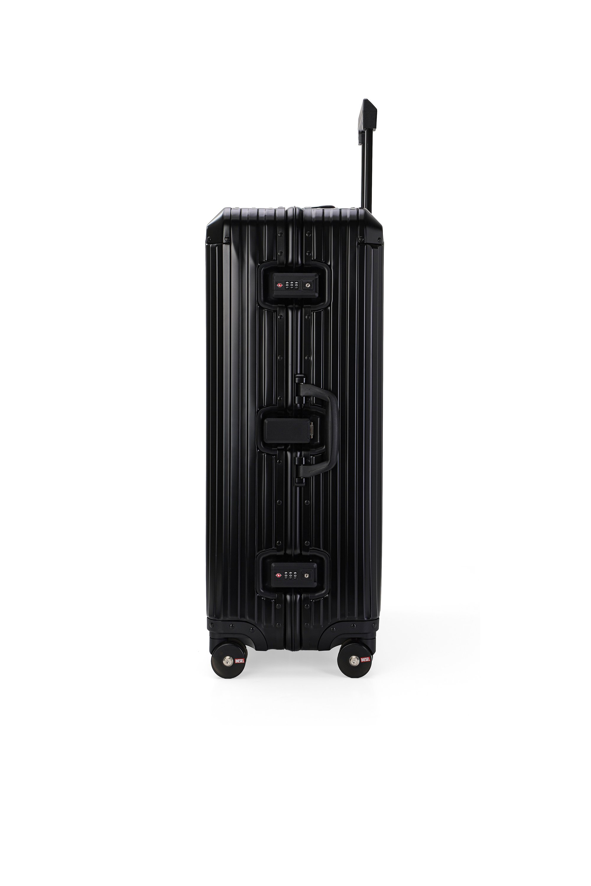 Diesel - DIESEL ALUMINUM TROLLEY- DSL002, Unisex's Aluminum suitcase size L in ブラック - 3