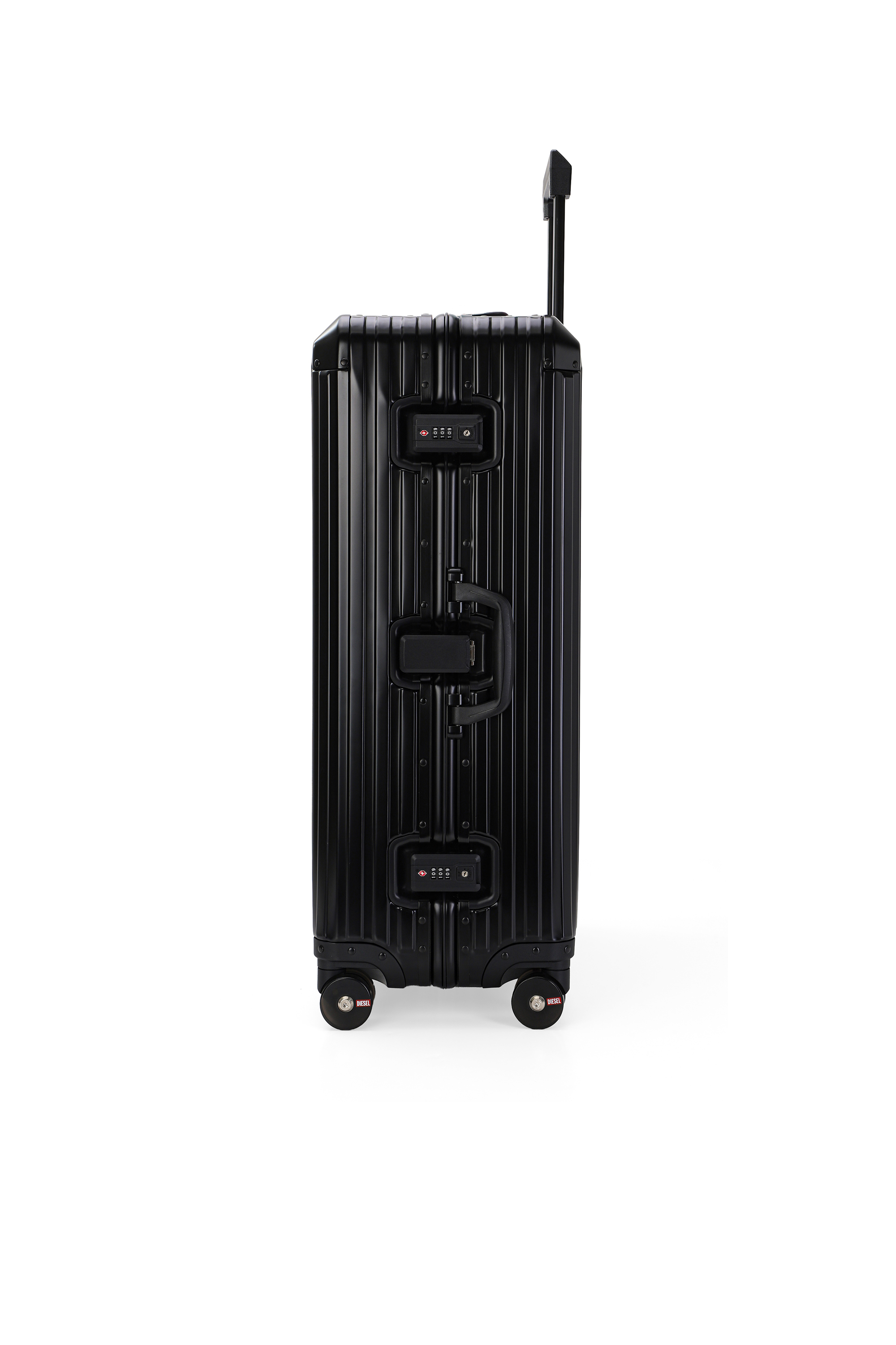 Diesel - DIESEL ALUMINUM TROLLEY- DSL002, Unisex's Aluminum suitcase size L in ブラック - 3