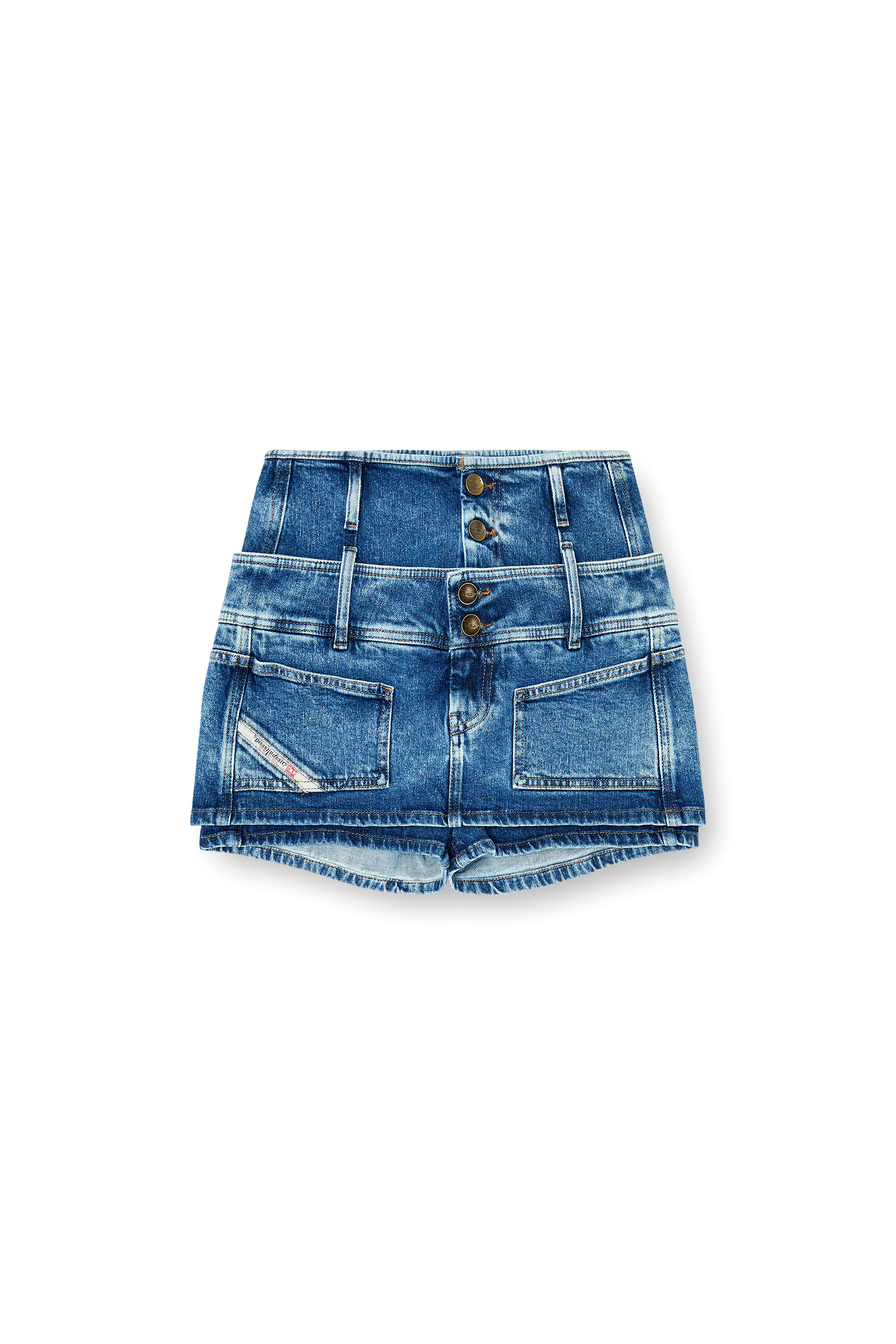 DE-CORIVA-S デニムショートパンツ｜ブルー｜ウィメンズ｜DIESEL