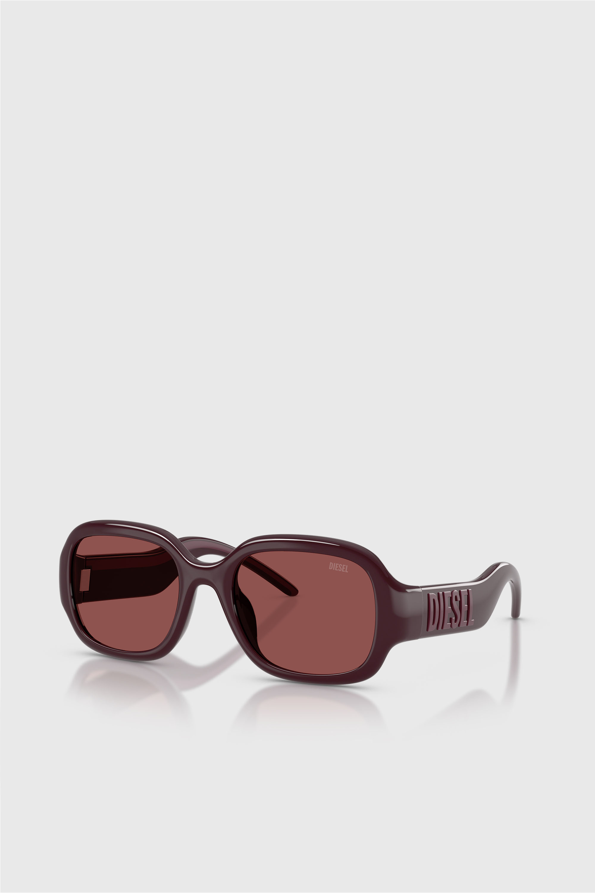 Diesel - 0DL3023U, Unisex's Pillow Sunglasses in バーガンディー - 2