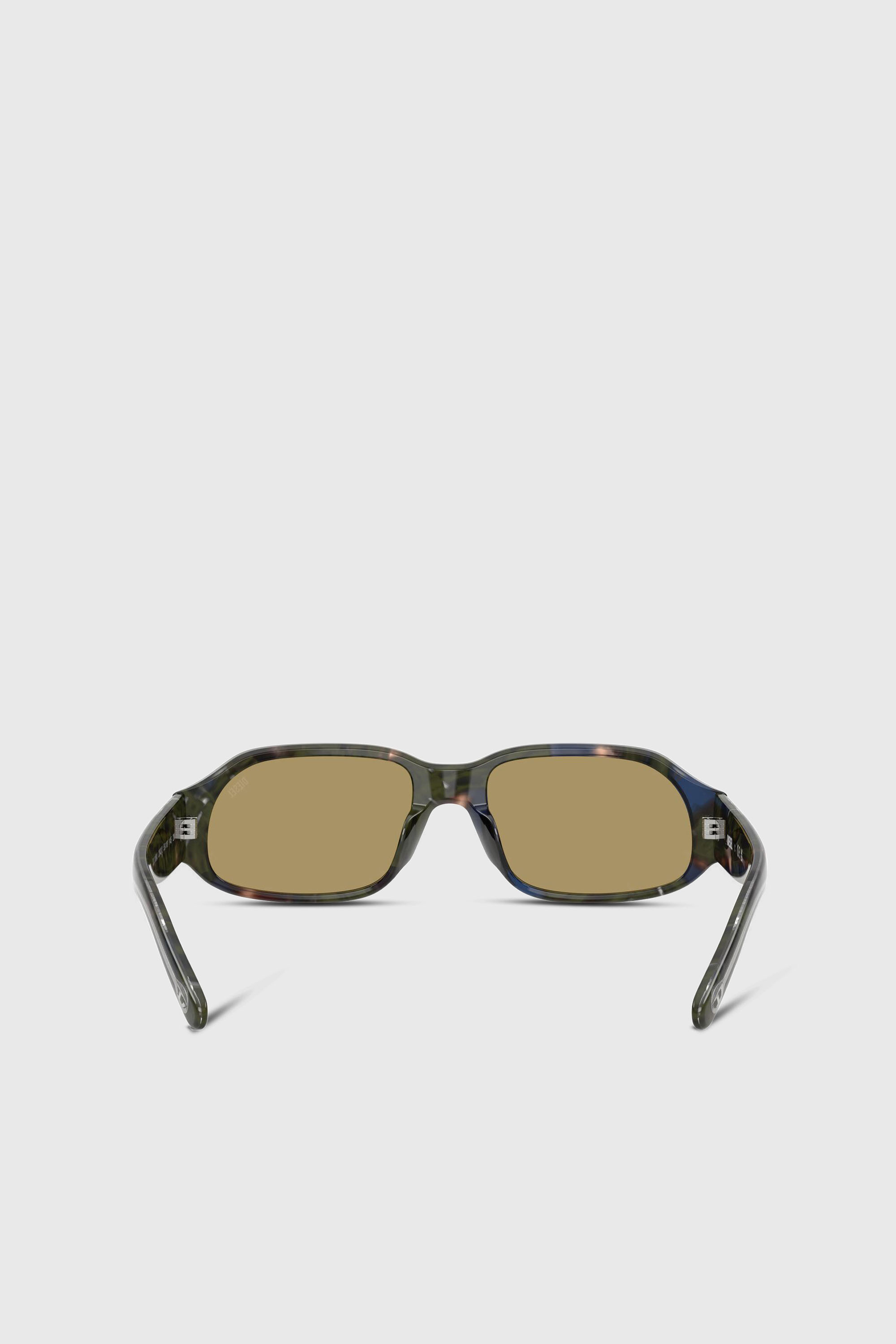 Diesel - 0DL2009U, Unisex's Rectangle sunglasses in グリーン/ブラウン - 3