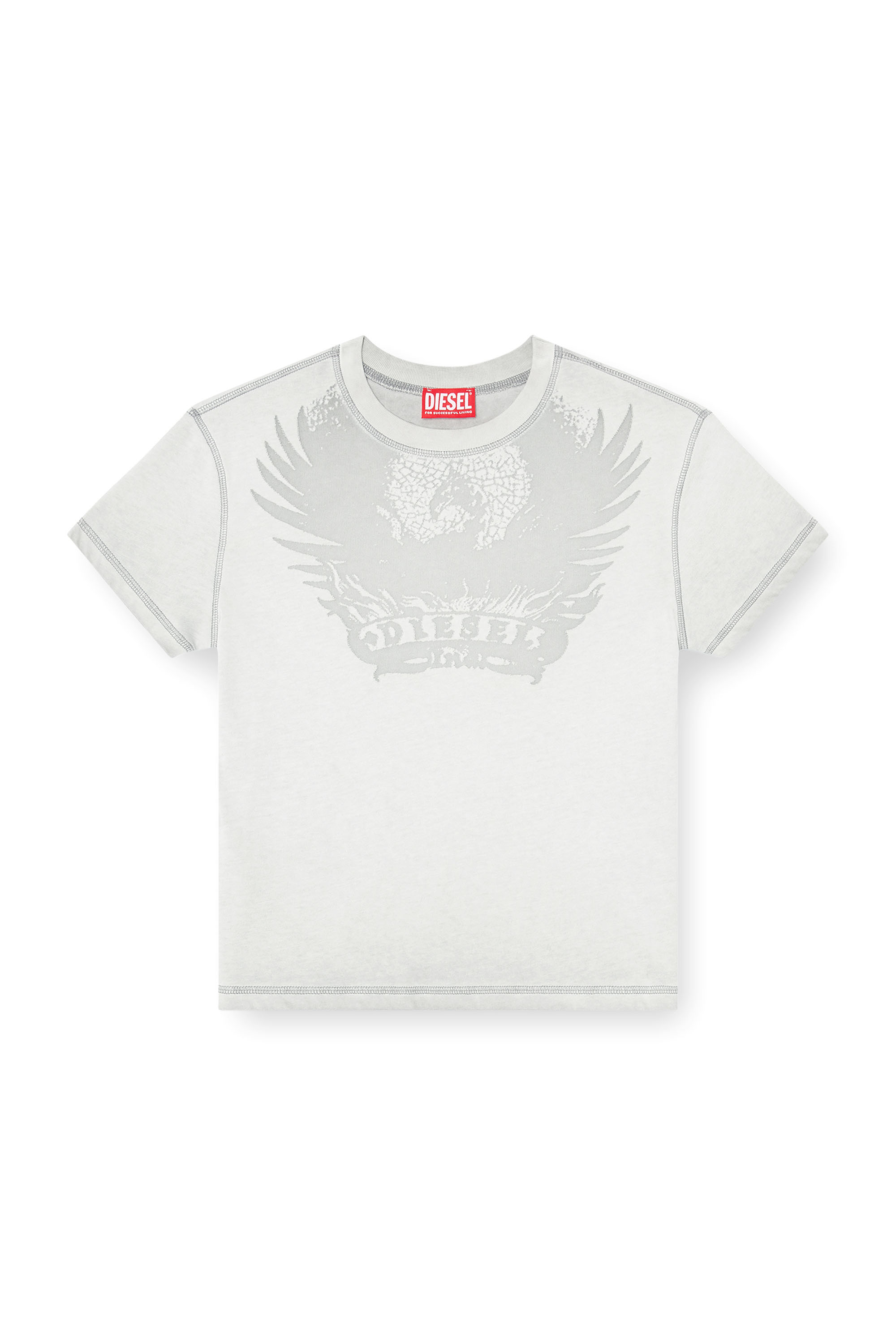 Diesel - T-ILA-AA7, Female's Tシャツ in ライトグレー - 2