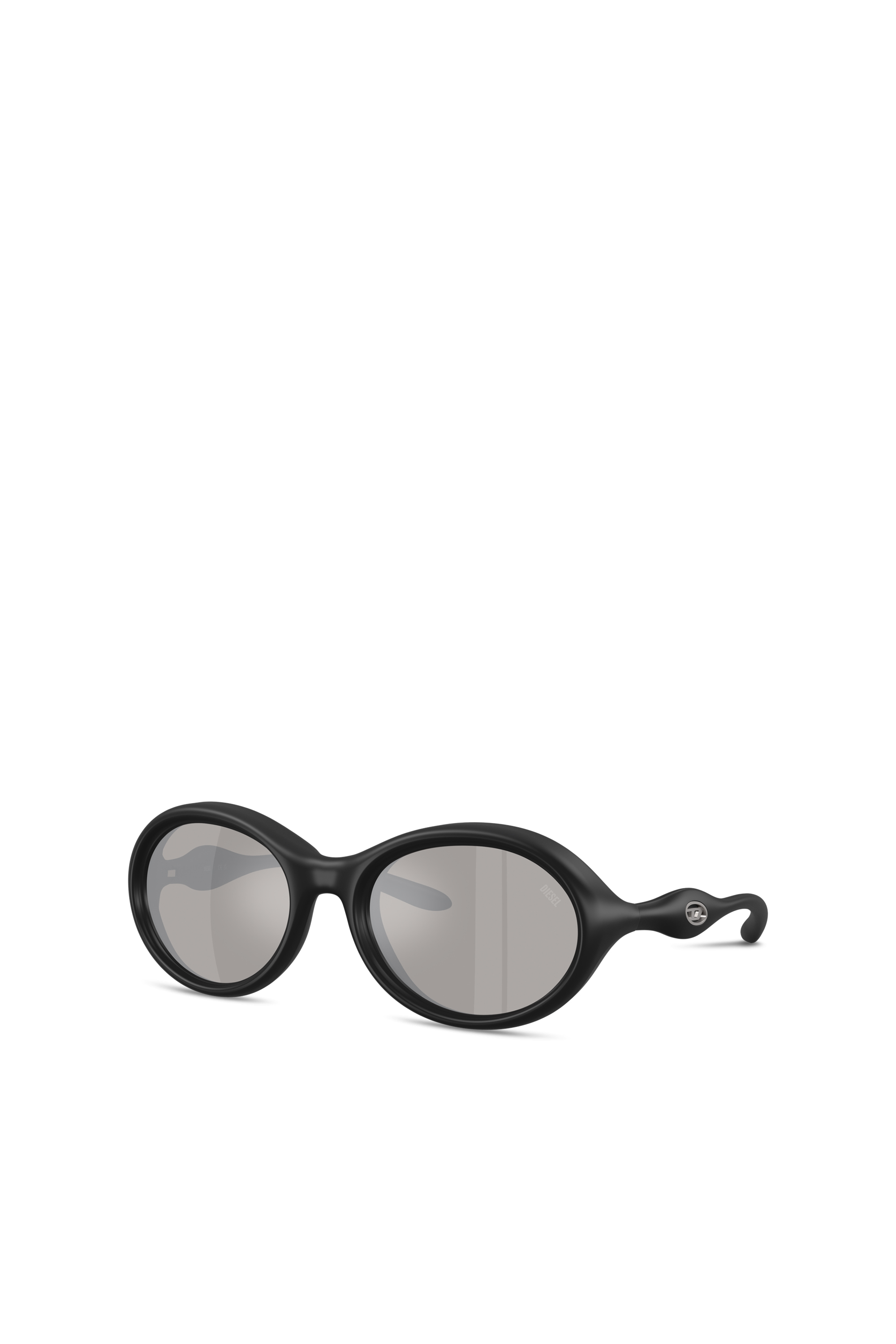 Diesel - 0DL3009U, Unisex's Oval sunglasses in ブラック - 4