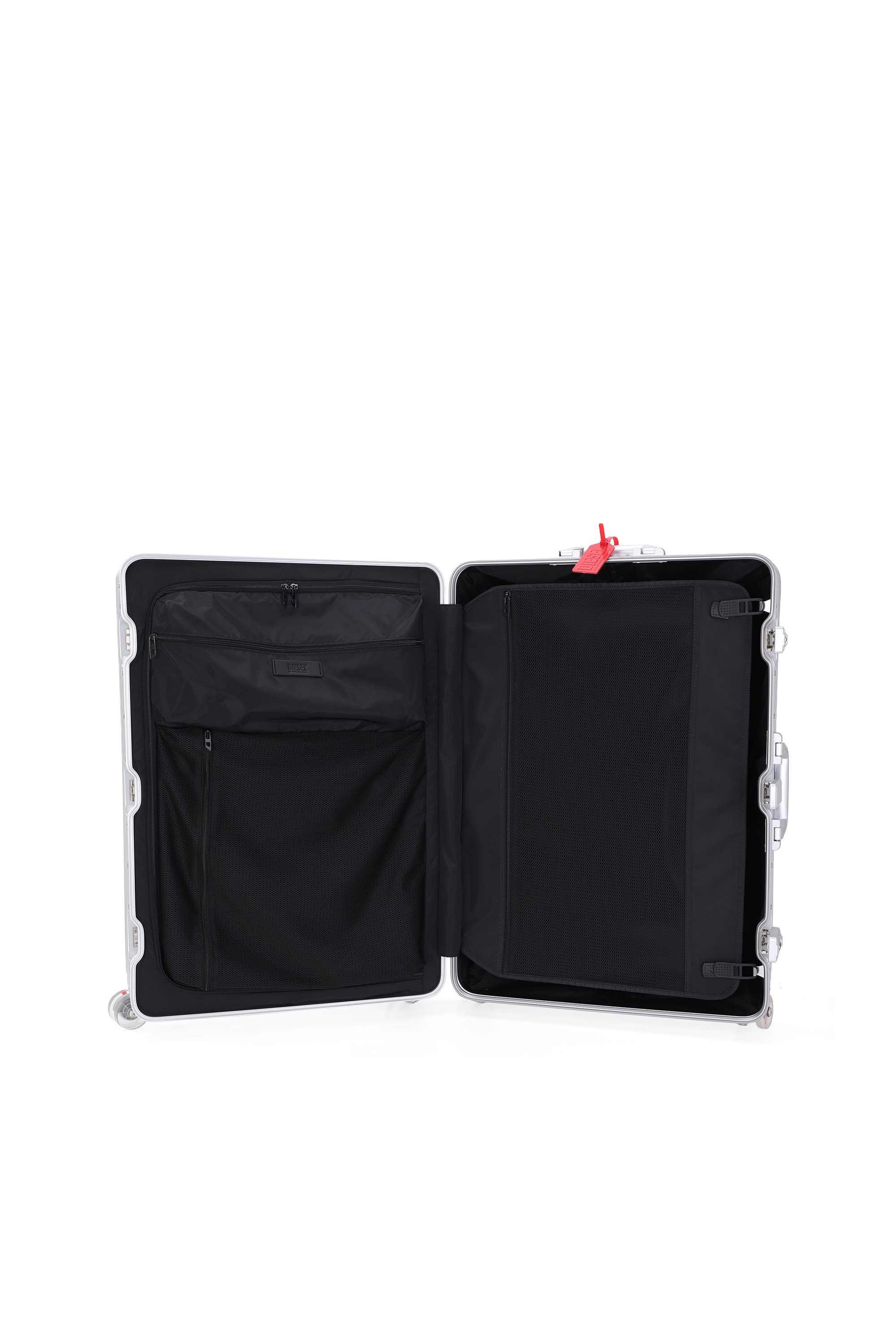 Diesel - DIESEL ALUMINUM TROLLEY- DSL002, Unisex's Aluminum Carry-On Luggage 28" in シルバー - 4