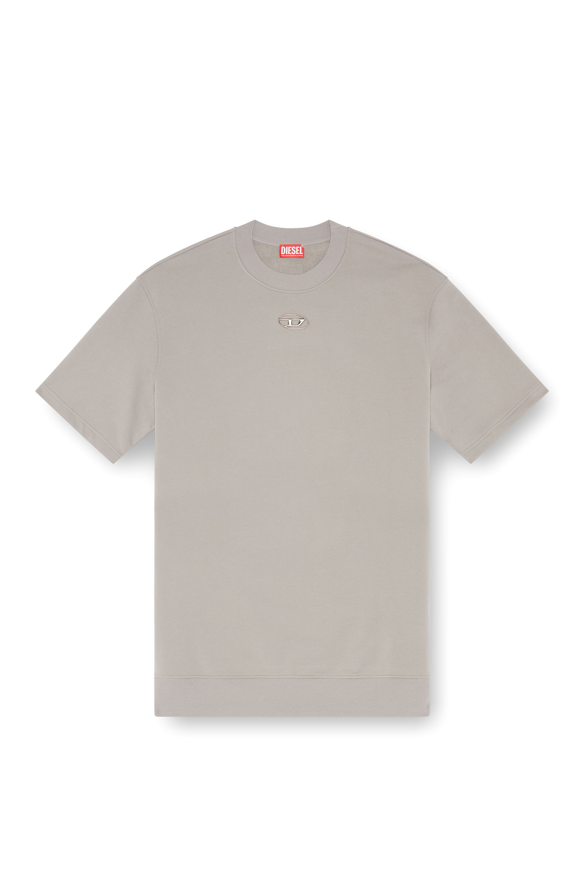 Diesel - S-COOLING-L1, Male's スウェットプルオーバー半そで in ライトグレー - 2