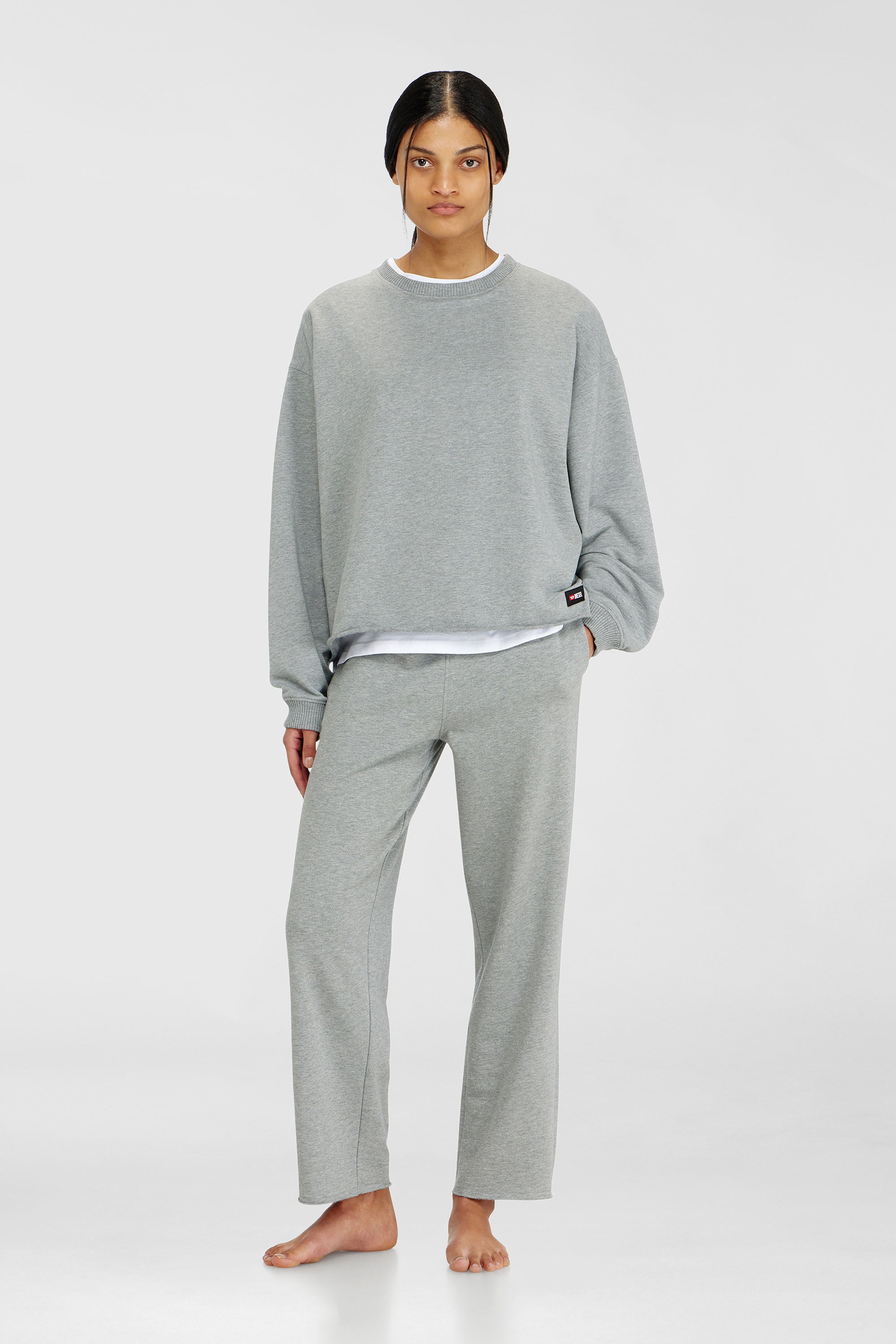 Diesel - PATRICIA-D-CORE, Female's プルオーバースウェット in グレー - 1