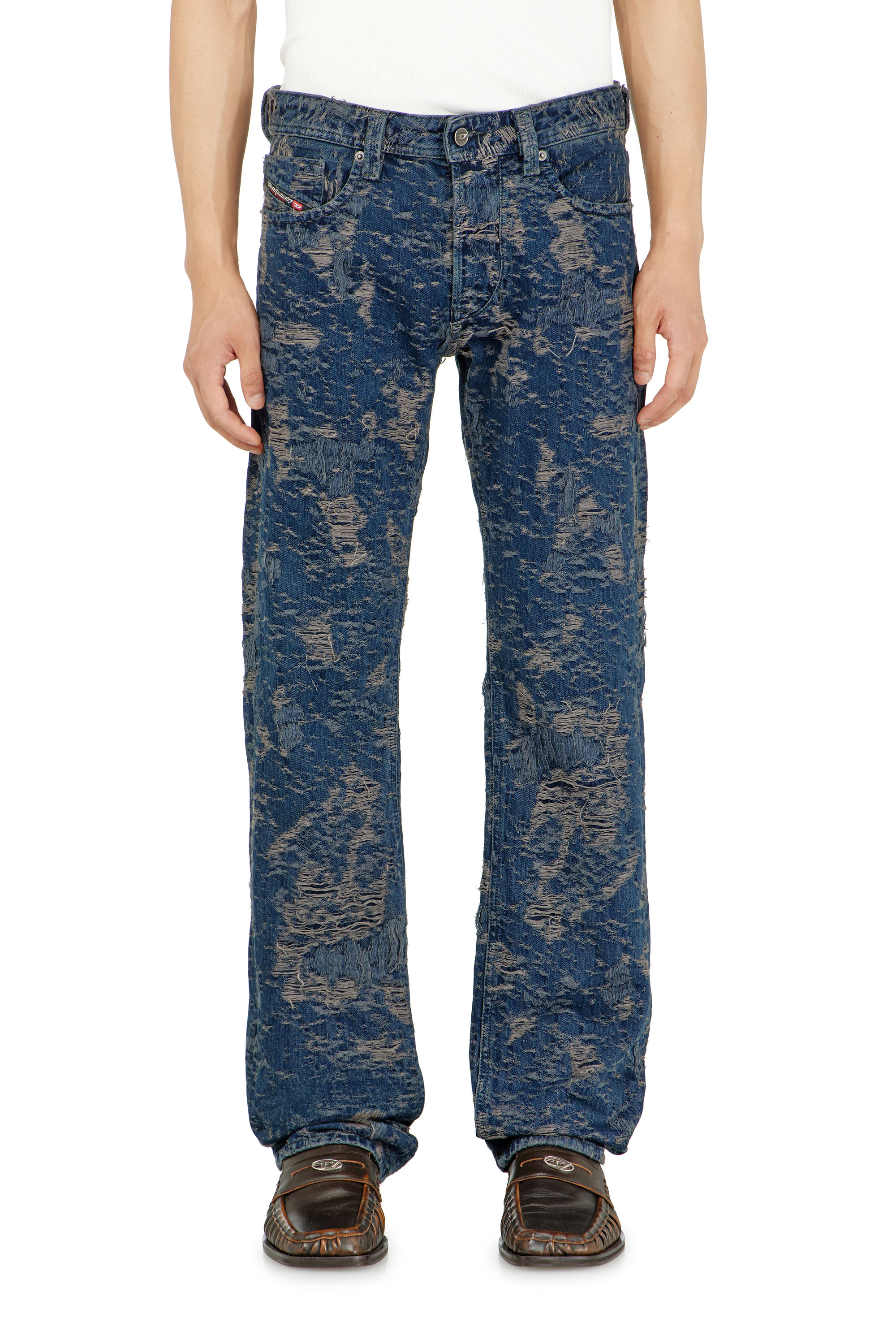 Diesel - Male's Regular Jeans 1985 Larkee 007FC, ダークブルー - 4
