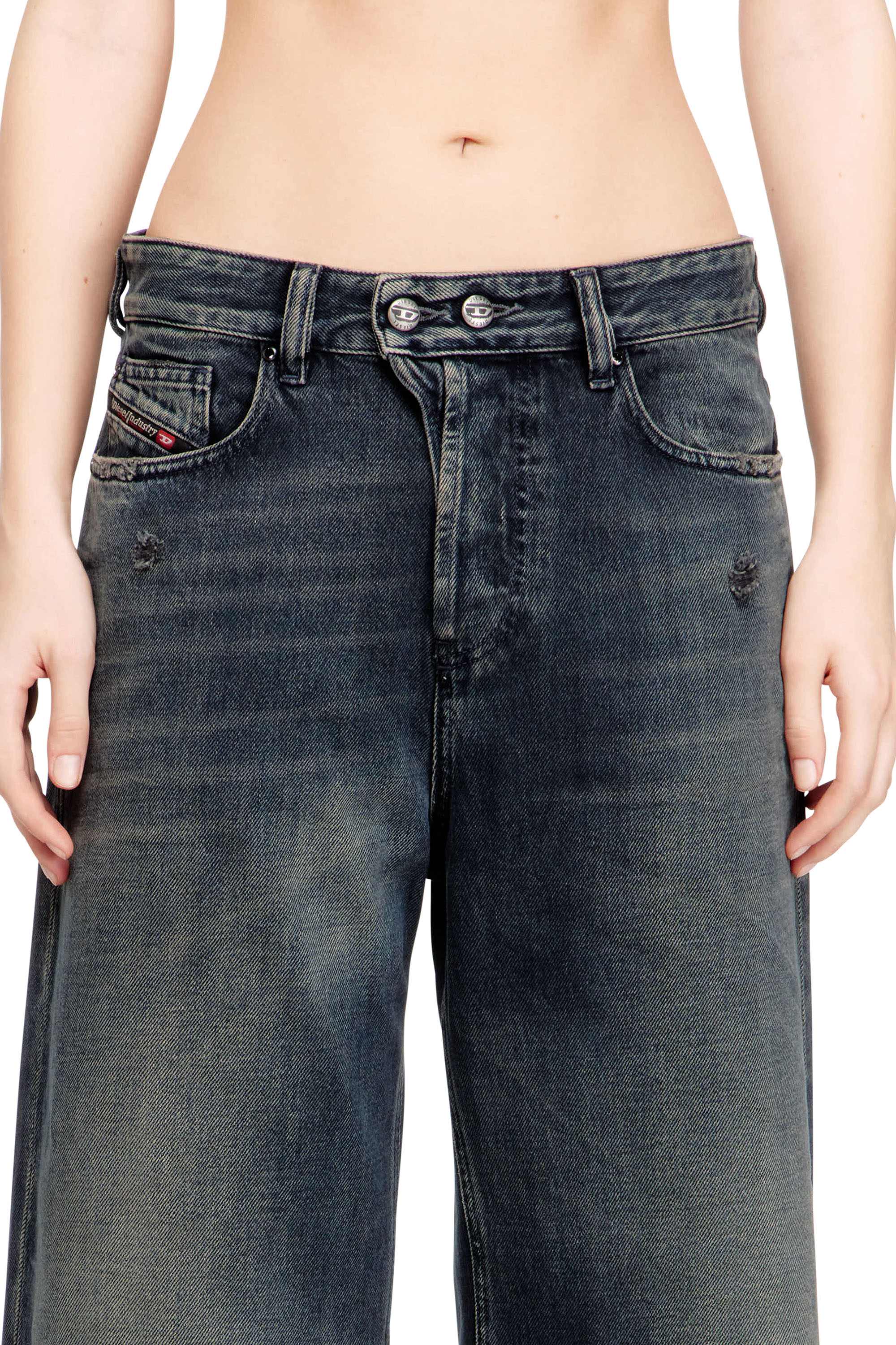 Diesel - Female's Relaxed Jeans 1996 D-Sire 09N67, ダークブルー - 5