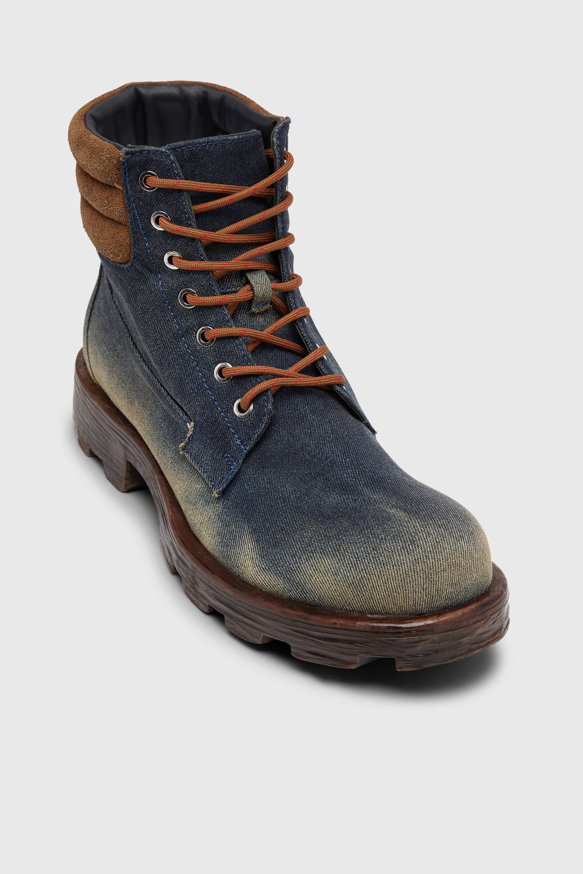 Diesel - D-HAMMER LACE UP W, Female's レースアップブーツ in ダークブルー - 6