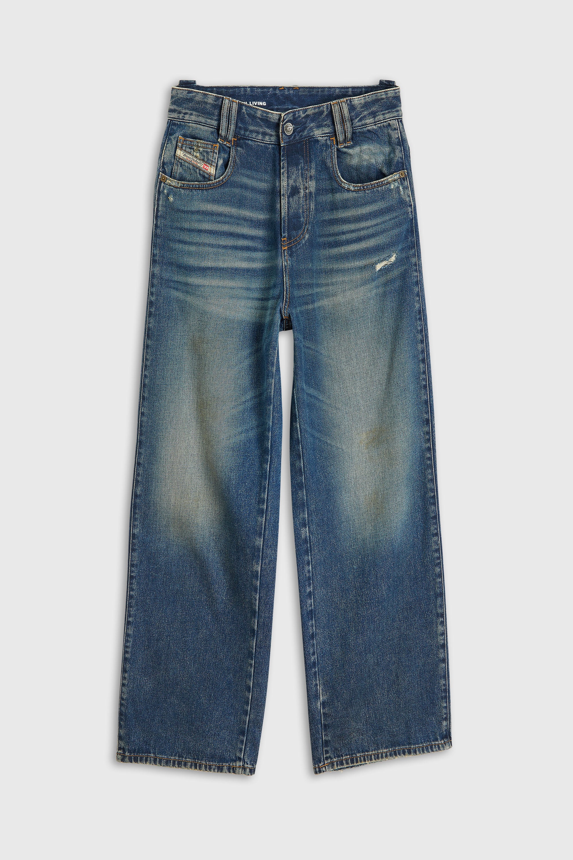 Diesel - Unisex's Relaxed Jeans 1982 D-Hakou 007FP, ダークブルー - 2