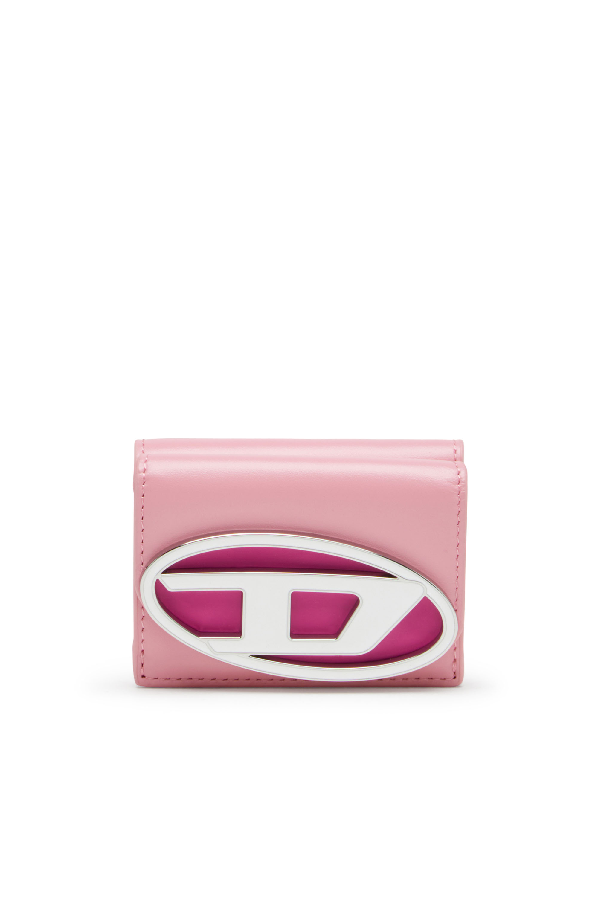 Diesel - 1DR TRI FOLD COIN XS II, Female's 三つ折りウォレット in ピンク / ホワイト - 1