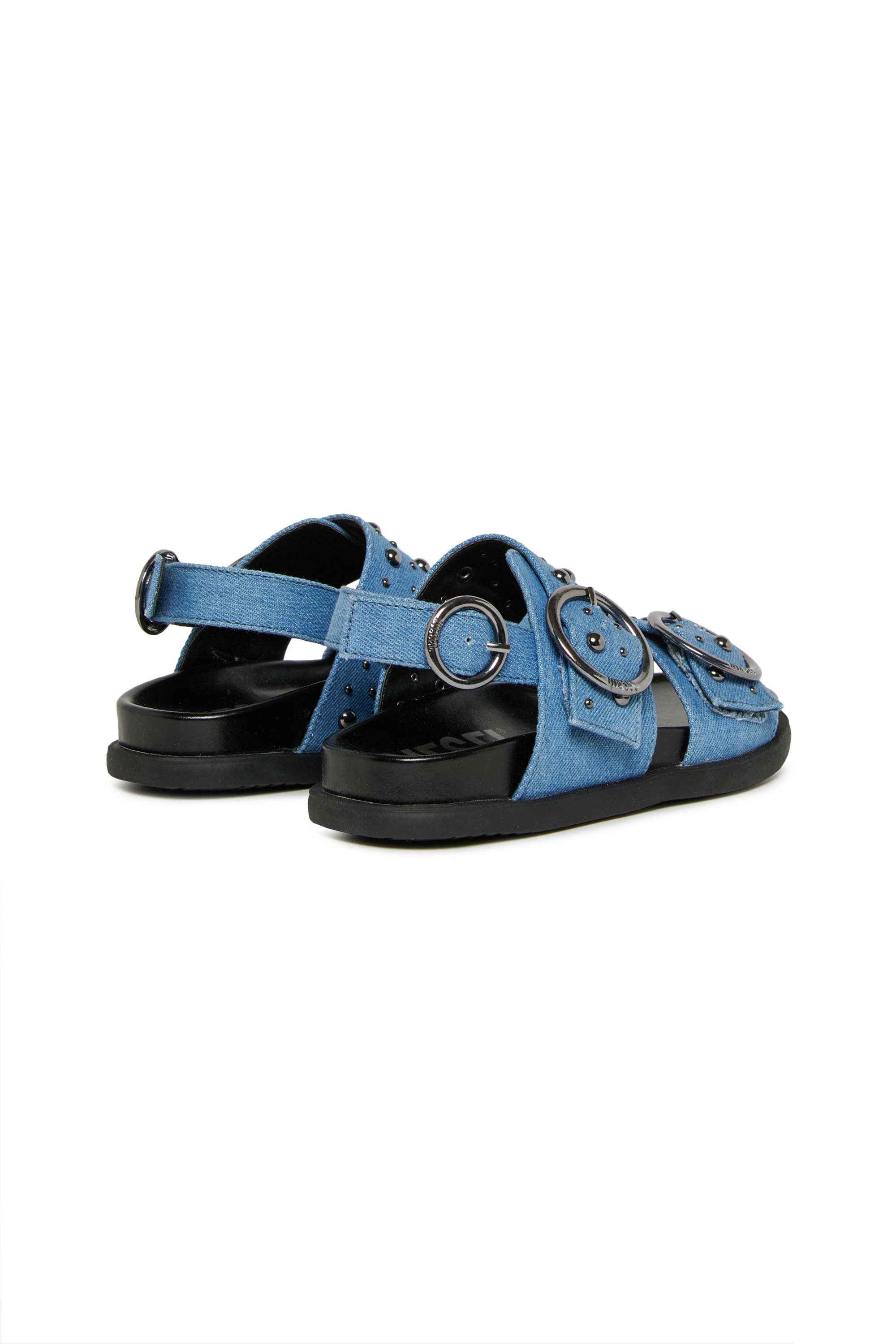 Diesel - D-SANRIV, Female's D-Sanriv-Sandal in denim with metal studs in ブルー - 3
