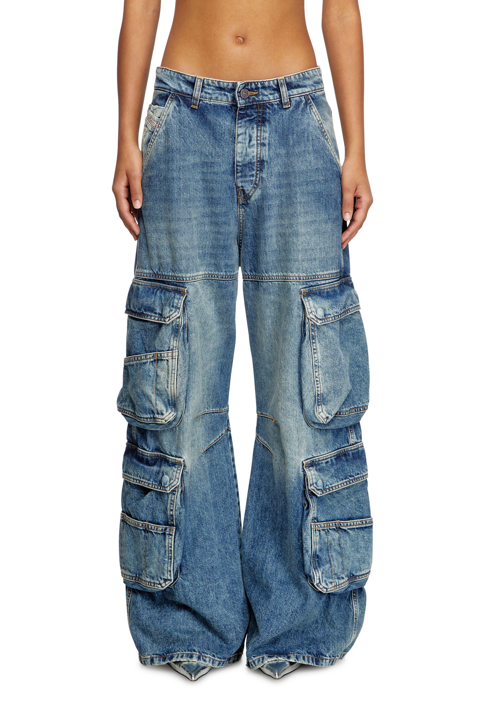 Relaxed Jeans 1996 D-Sire 0NLAX, ミディアムブルー Diesel - Female's Relaxed Jeans 1996 D-Sire 0NLAX, ミディアムブルー - 3
