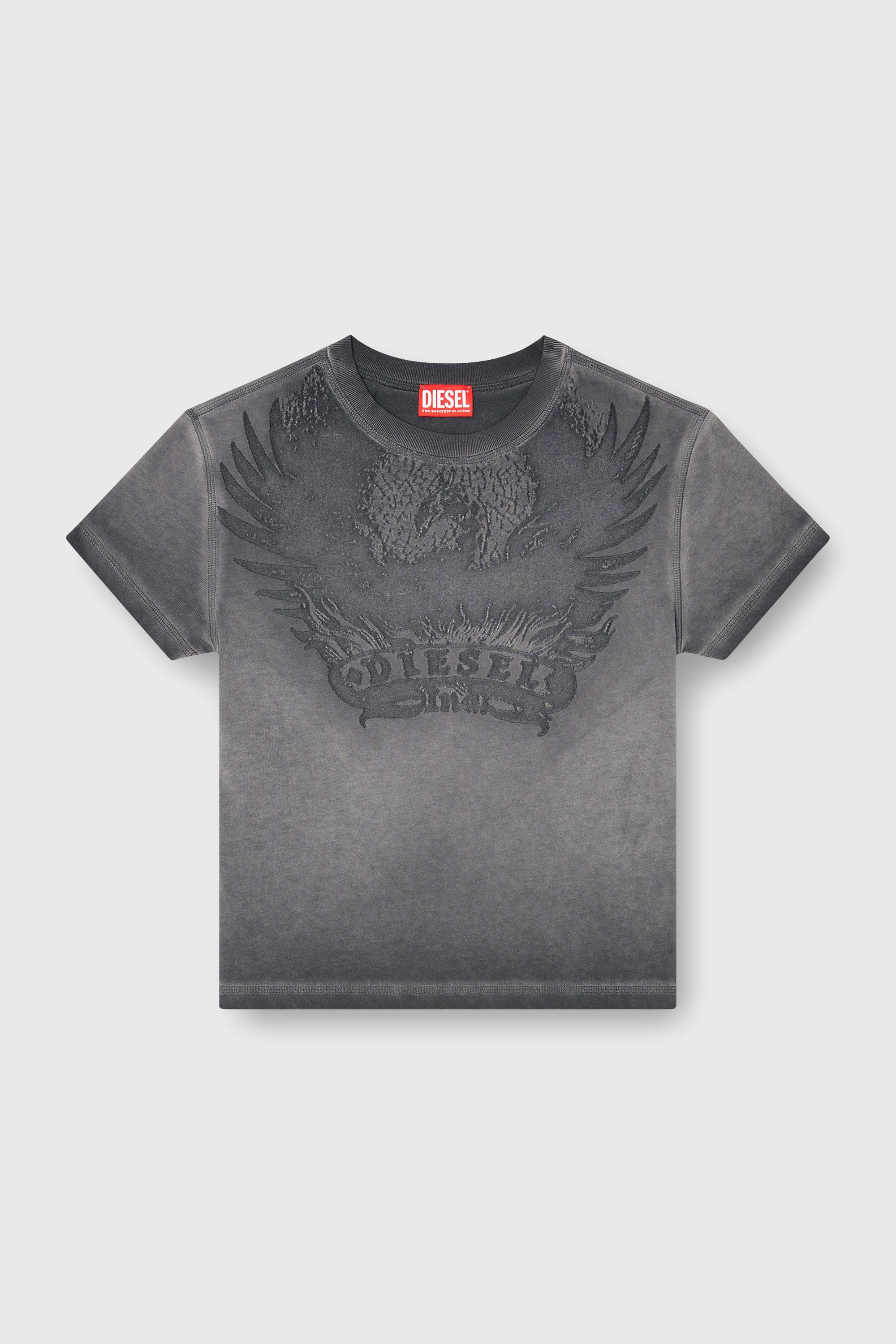 Diesel - T-ILA-AA7, Female's Tシャツ in ダークグレー - 2