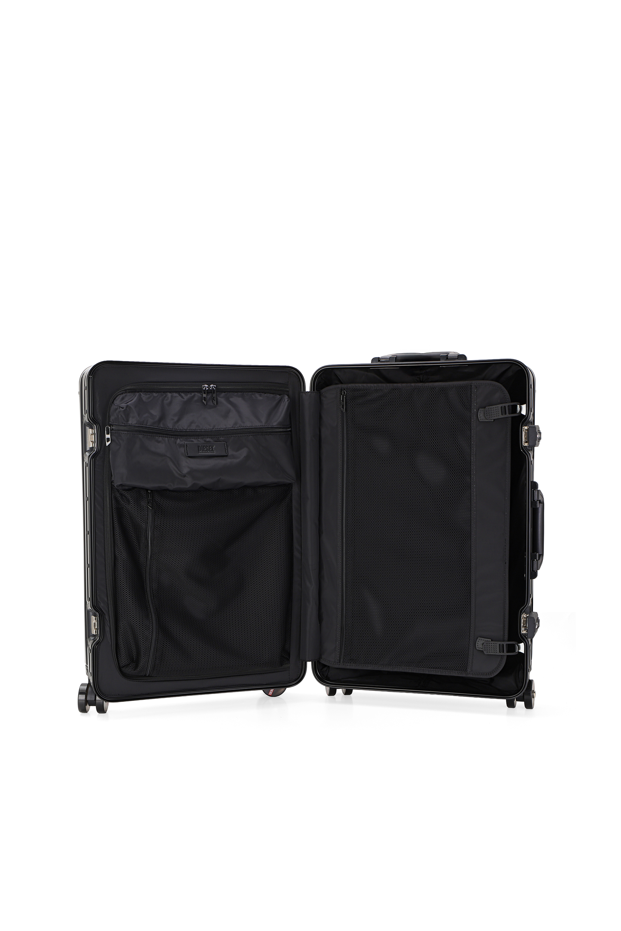 Diesel - DIESEL ALUMINUM TROLLEY- DSL002, Unisex's Aluminum suitcase size M in ブラック - 4