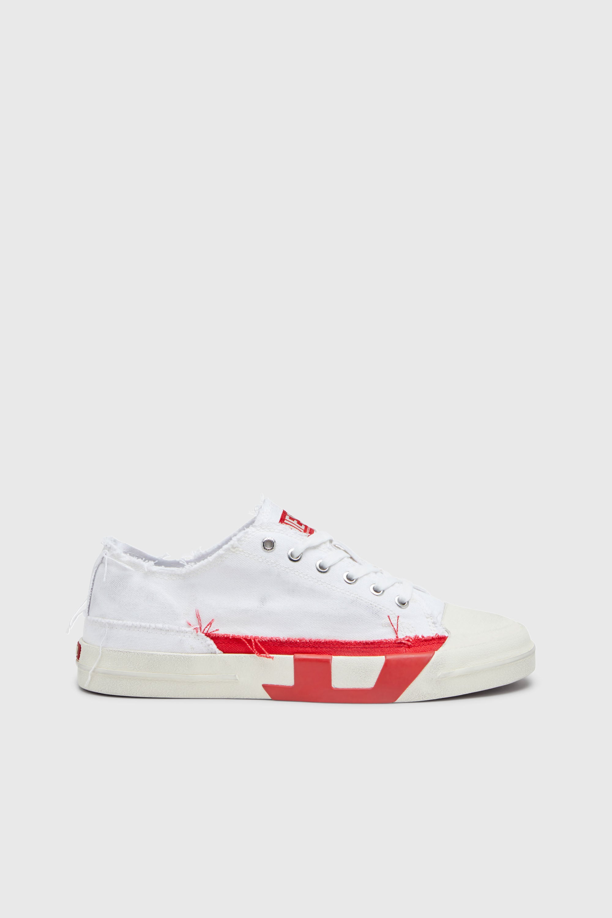 Diesel - S-D-VERSE LOW, Male's ローカットスニーカー in ホワイト/レッド/ブルー - 1