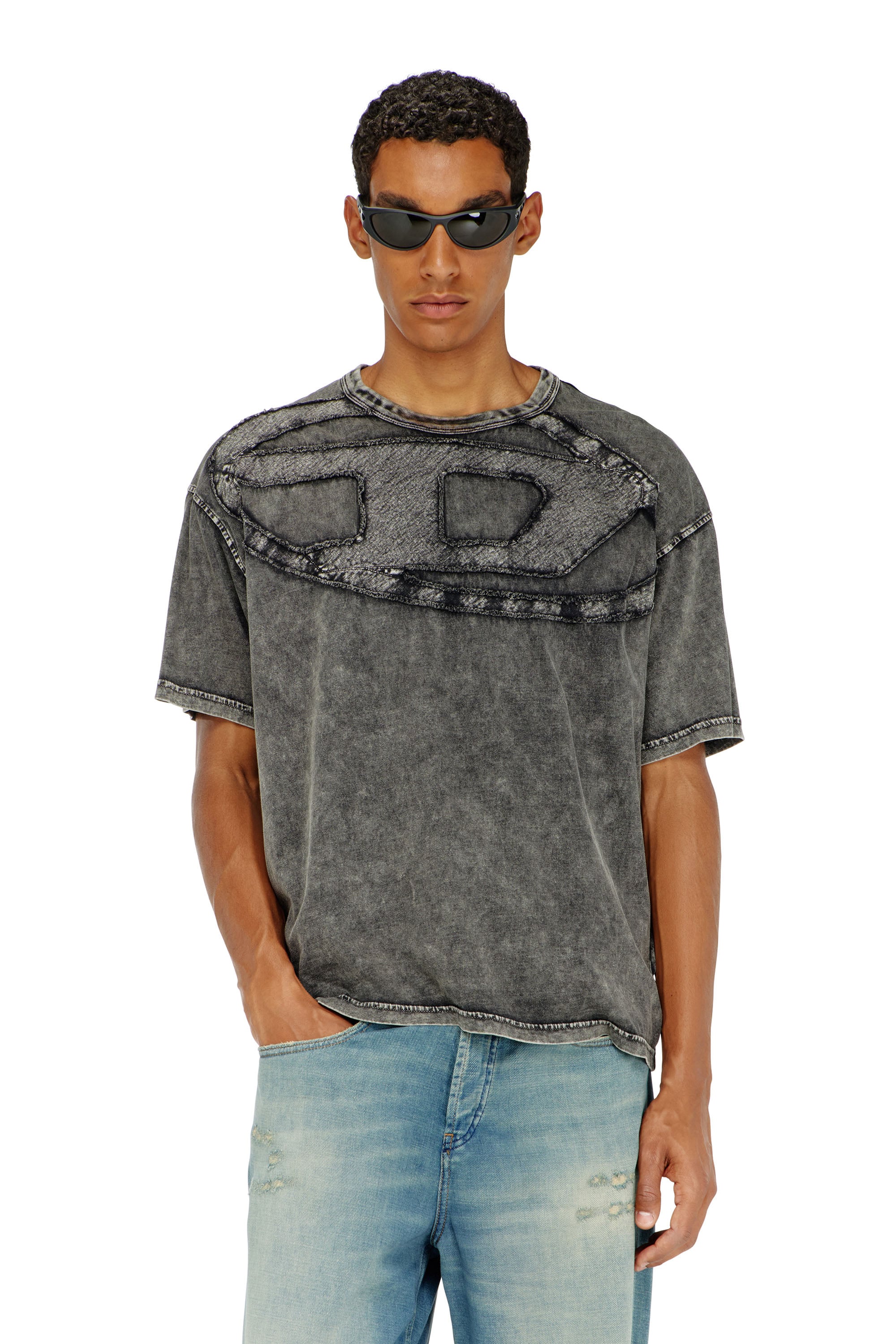 Diesel - T-BOXT-DEN, Male's Tシャツ in ブラック - 3