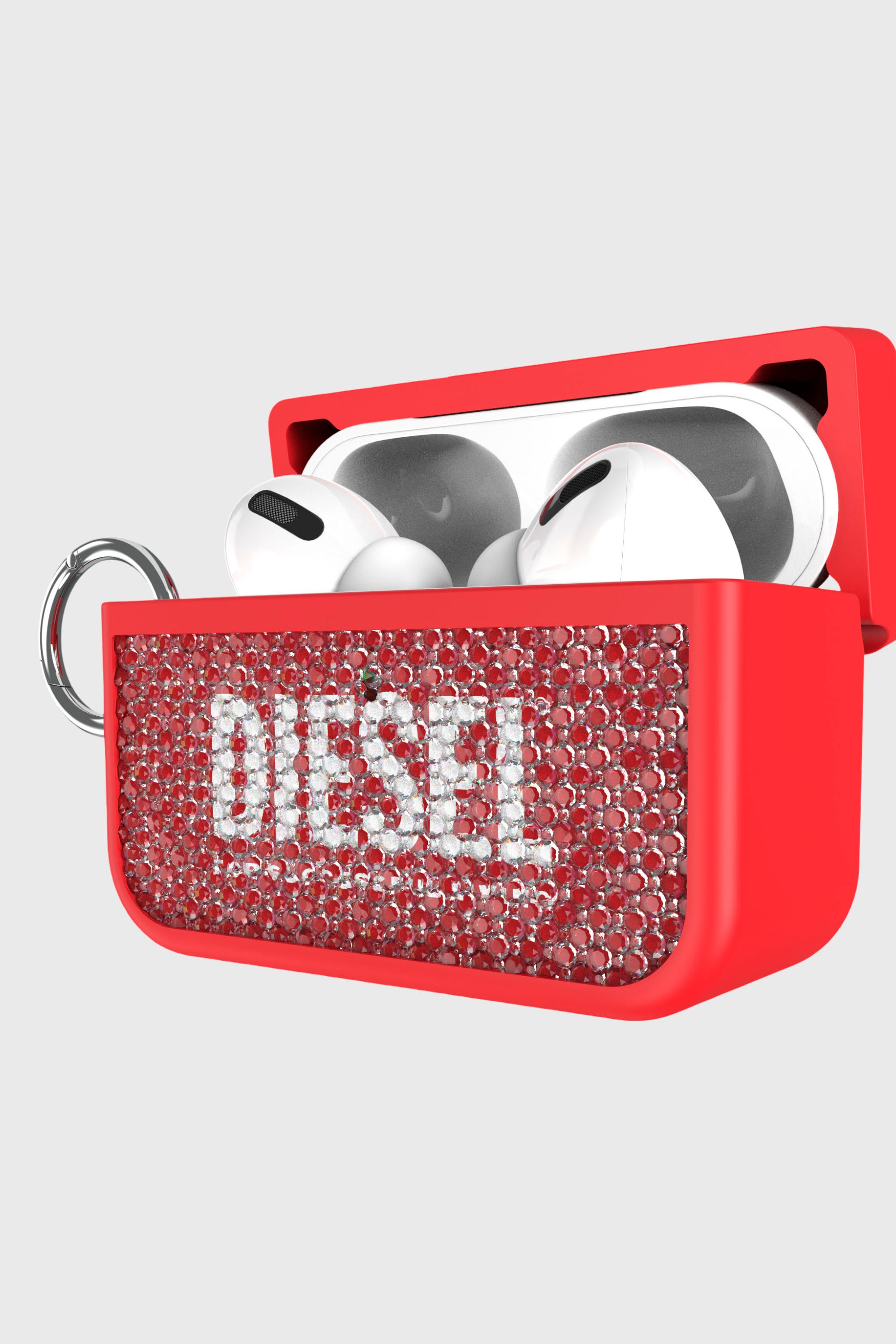 Diesel - 60196 AIRPOD CASE AIRPODS CASE, Unisex's Swarovski Crystal Case for Airpods Pro / Pro 2 in レッド - 2