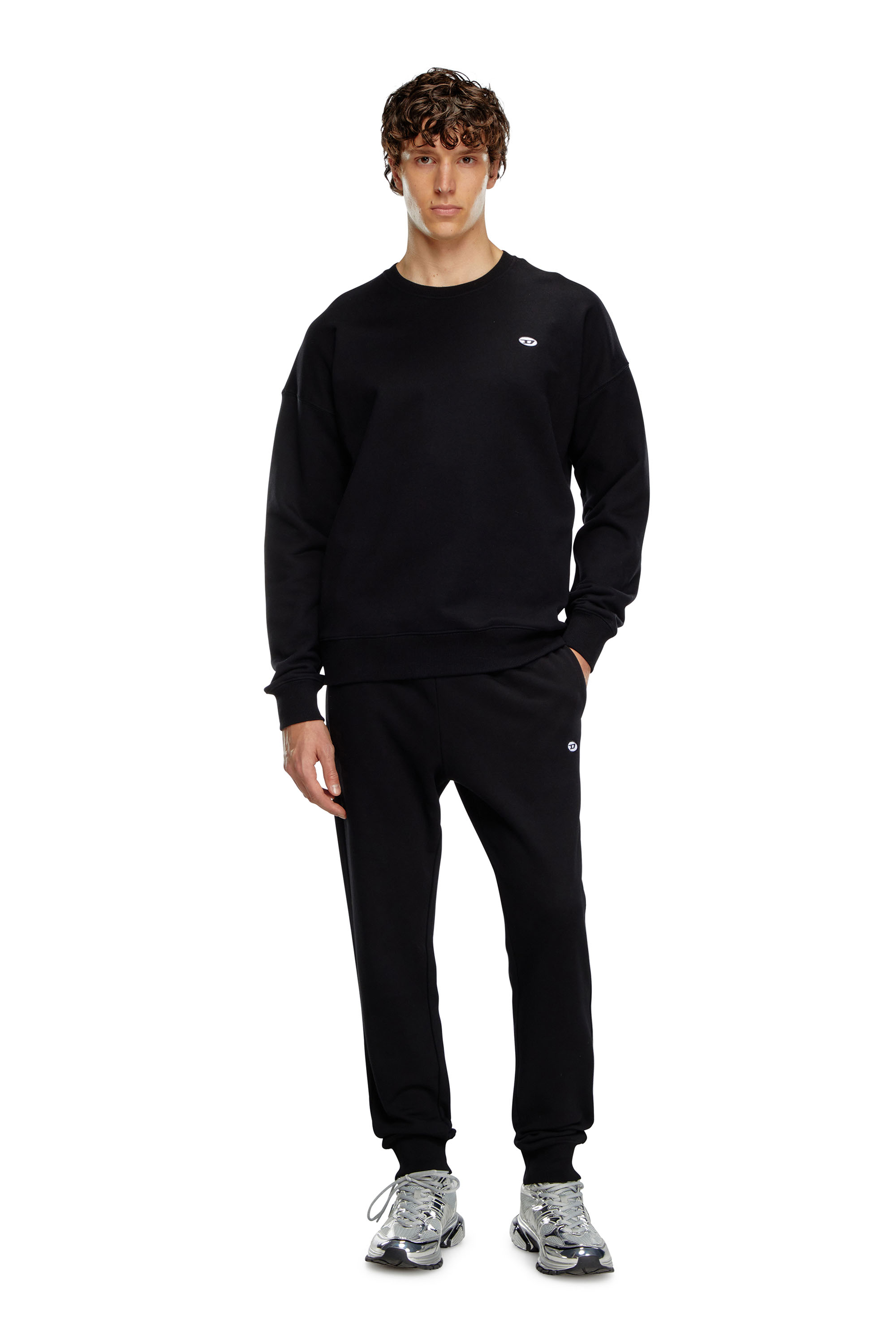 Diesel - P-TARY-DOVAL-PJ, Male's Track pants with Oval D patch in ブラック - 2