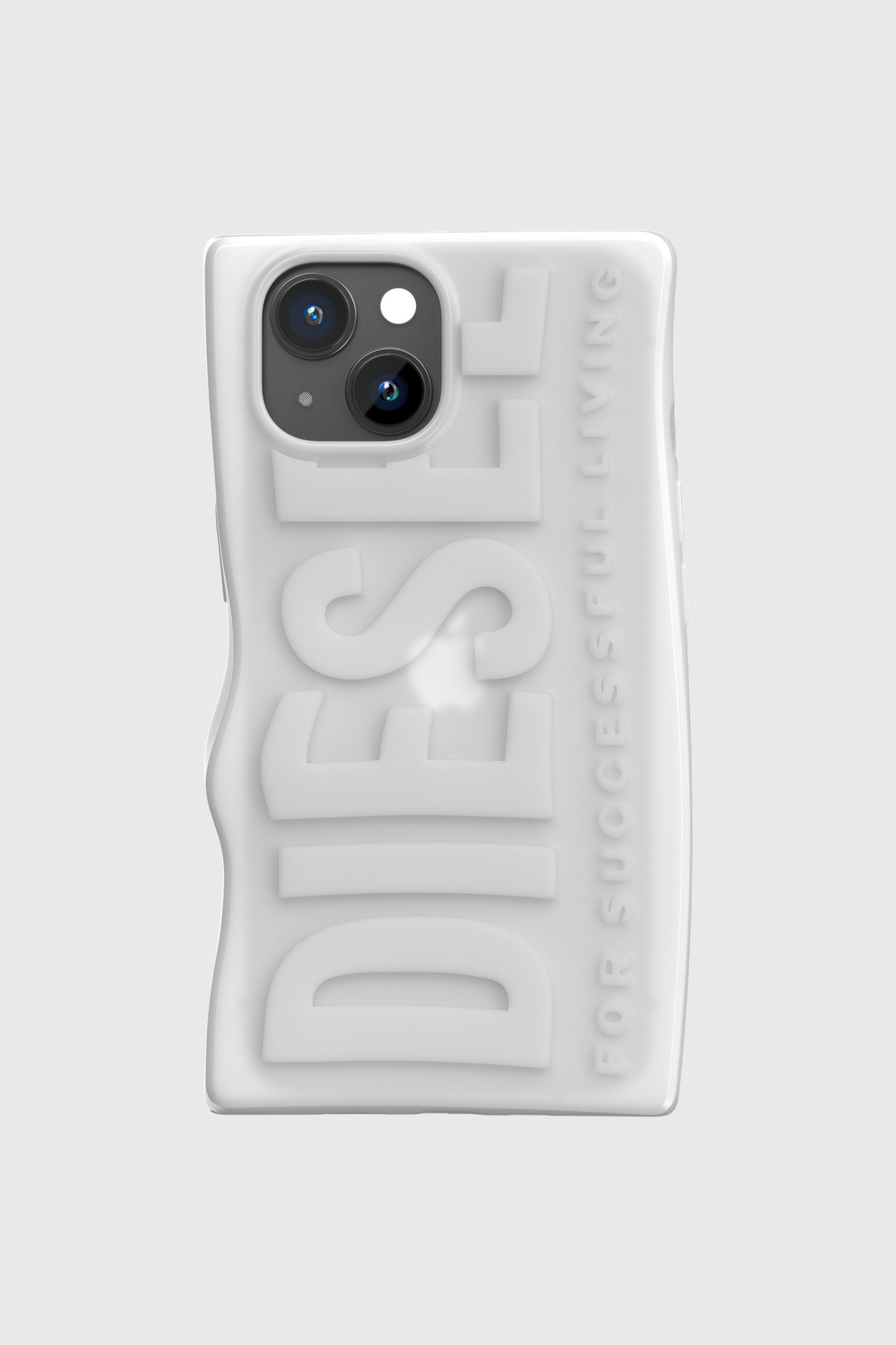 Diesel - 54123 MOULDED CASE, Unisex's iPhone 15 シリコンケース in ホワイト - 2