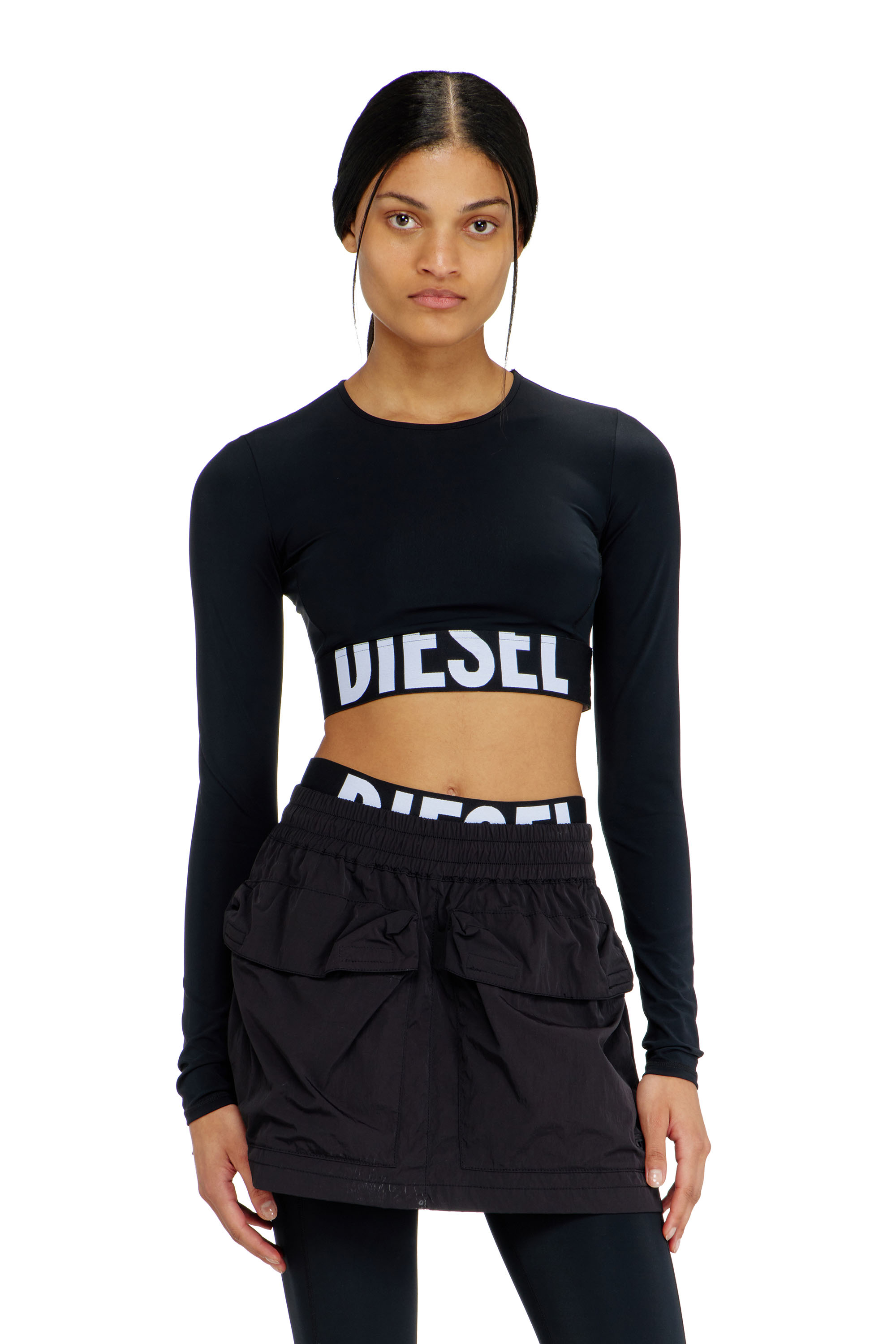 Diesel - MELISSA-D-POP, Female's 長袖Tシャツ in ブラック - 5