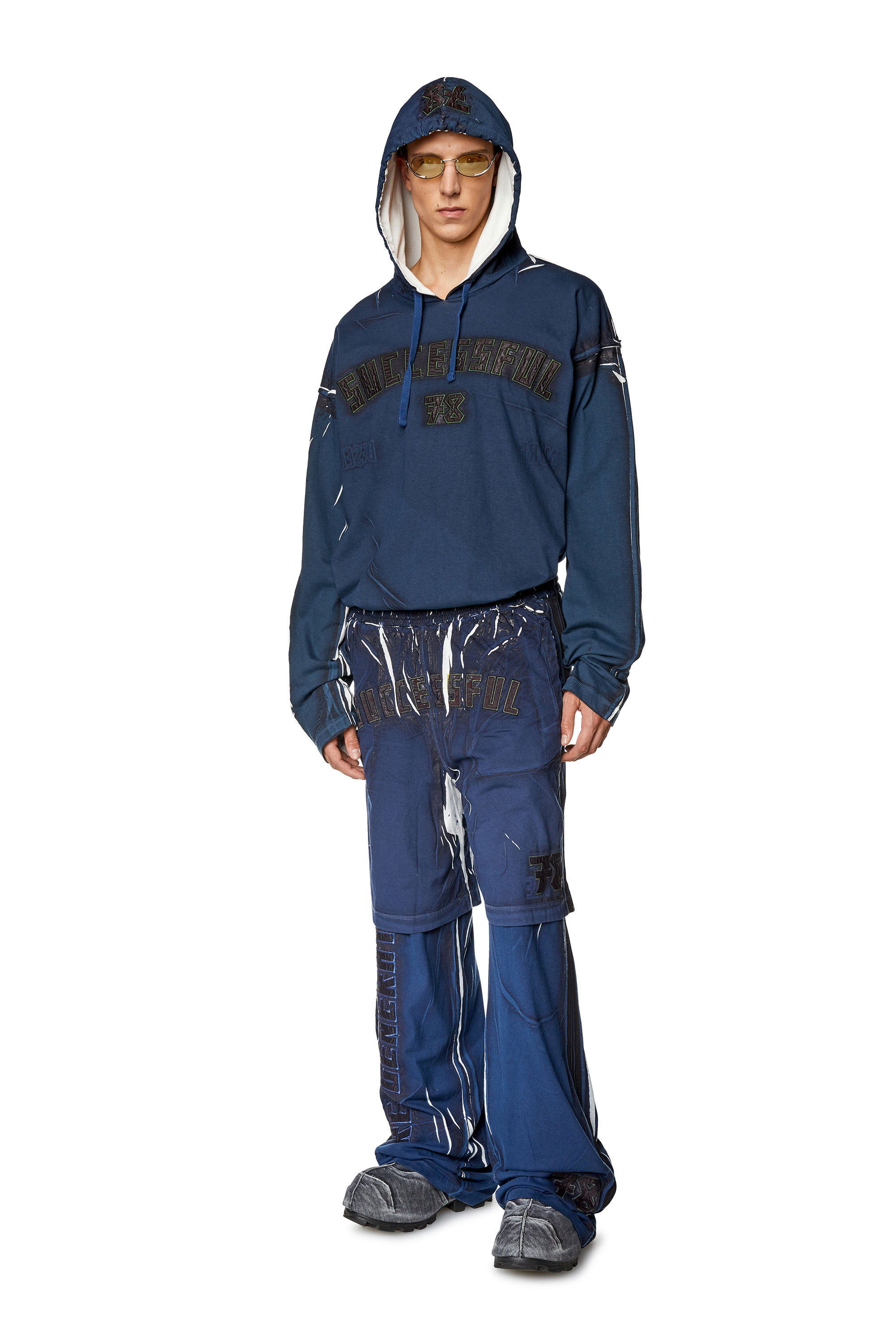 Diesel - T-NABEL-HOOD-LS, ダークブルー - Image 4