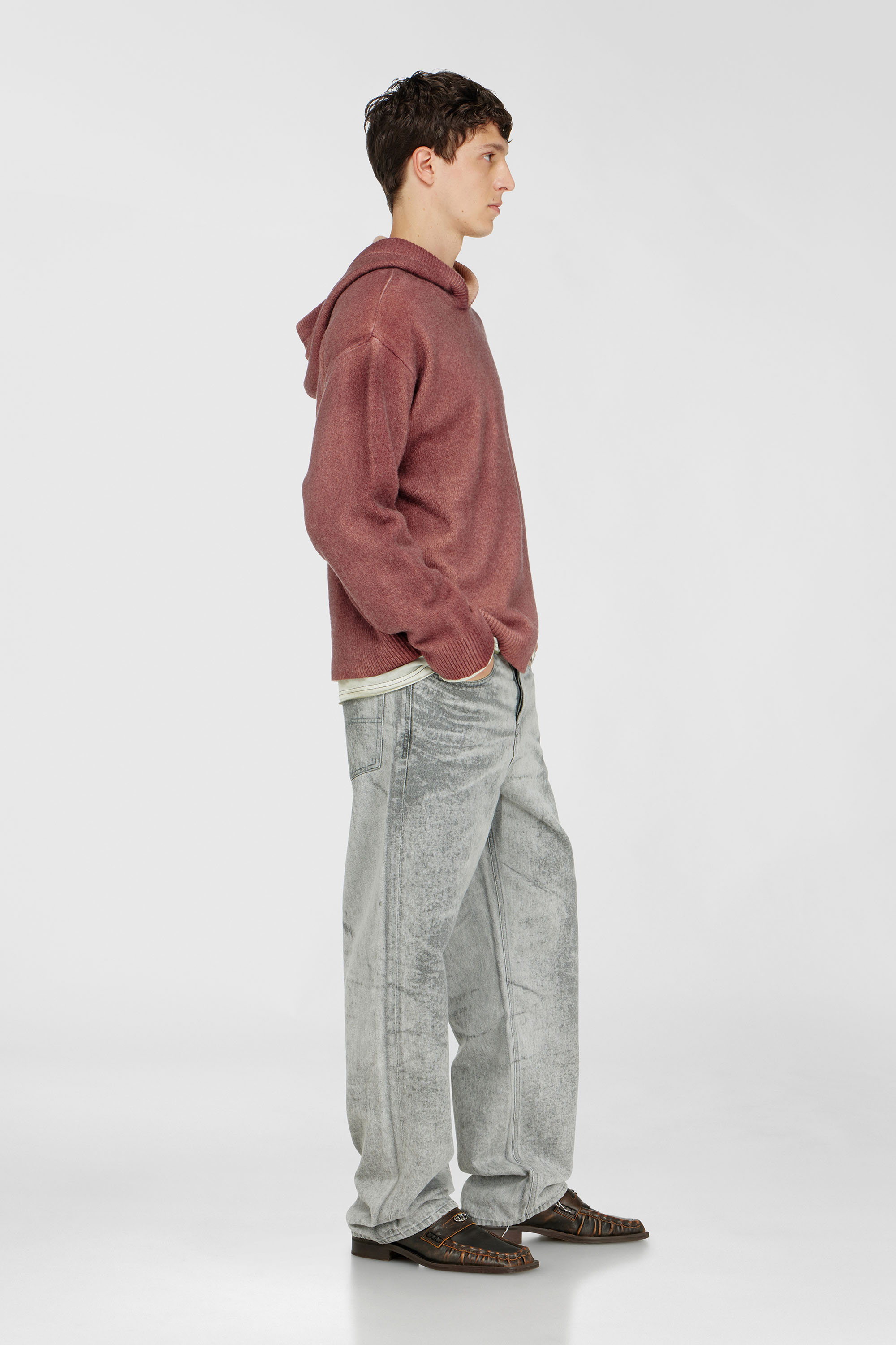 Diesel - Male's Relaxed Jeans 2001 D-Macro 09Q25, ライトグレー - 3