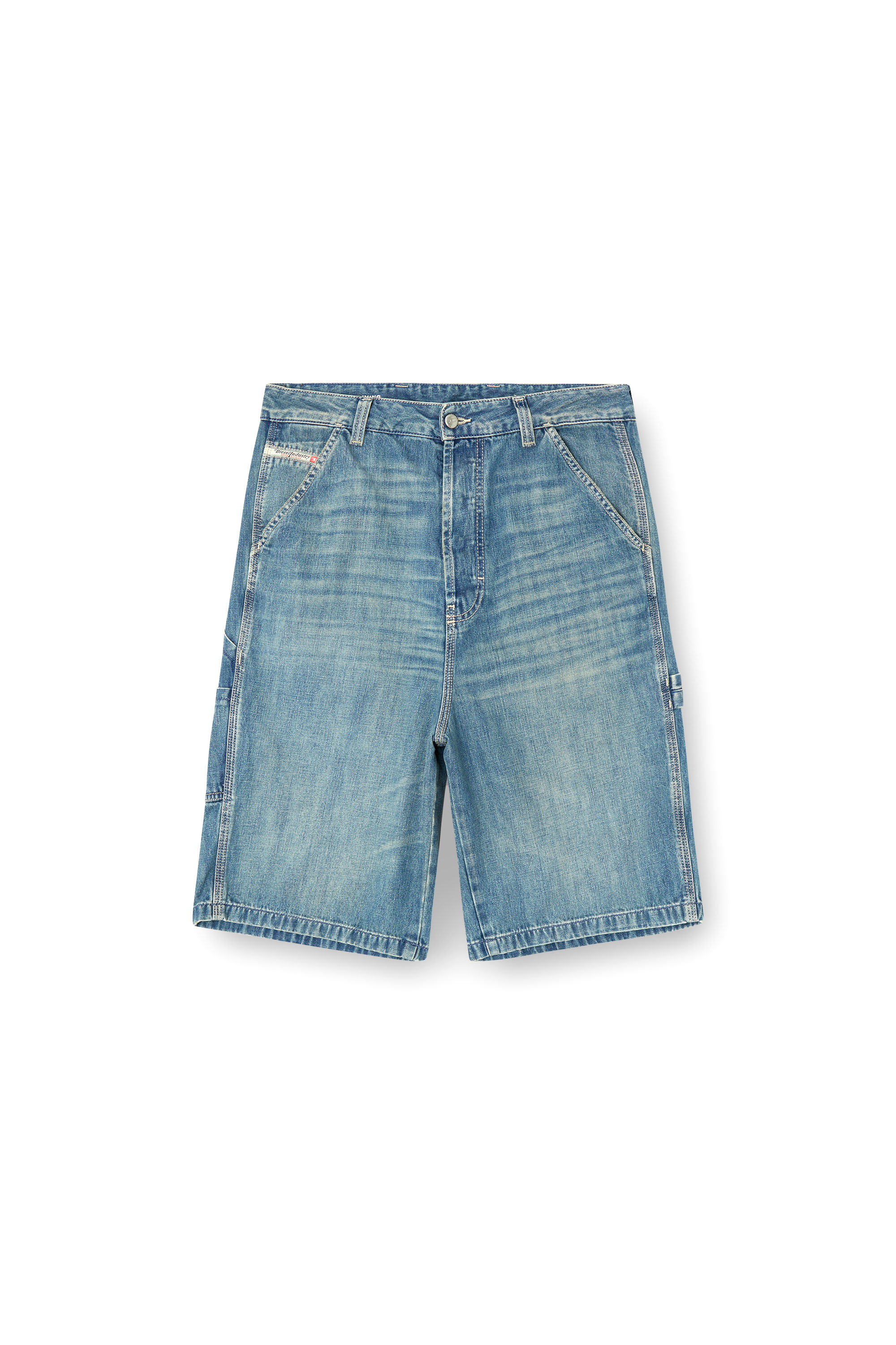 Diesel - D-LIVERY-W-SHORT, Male's Utility-style denim shorts in ライトブルー - 2