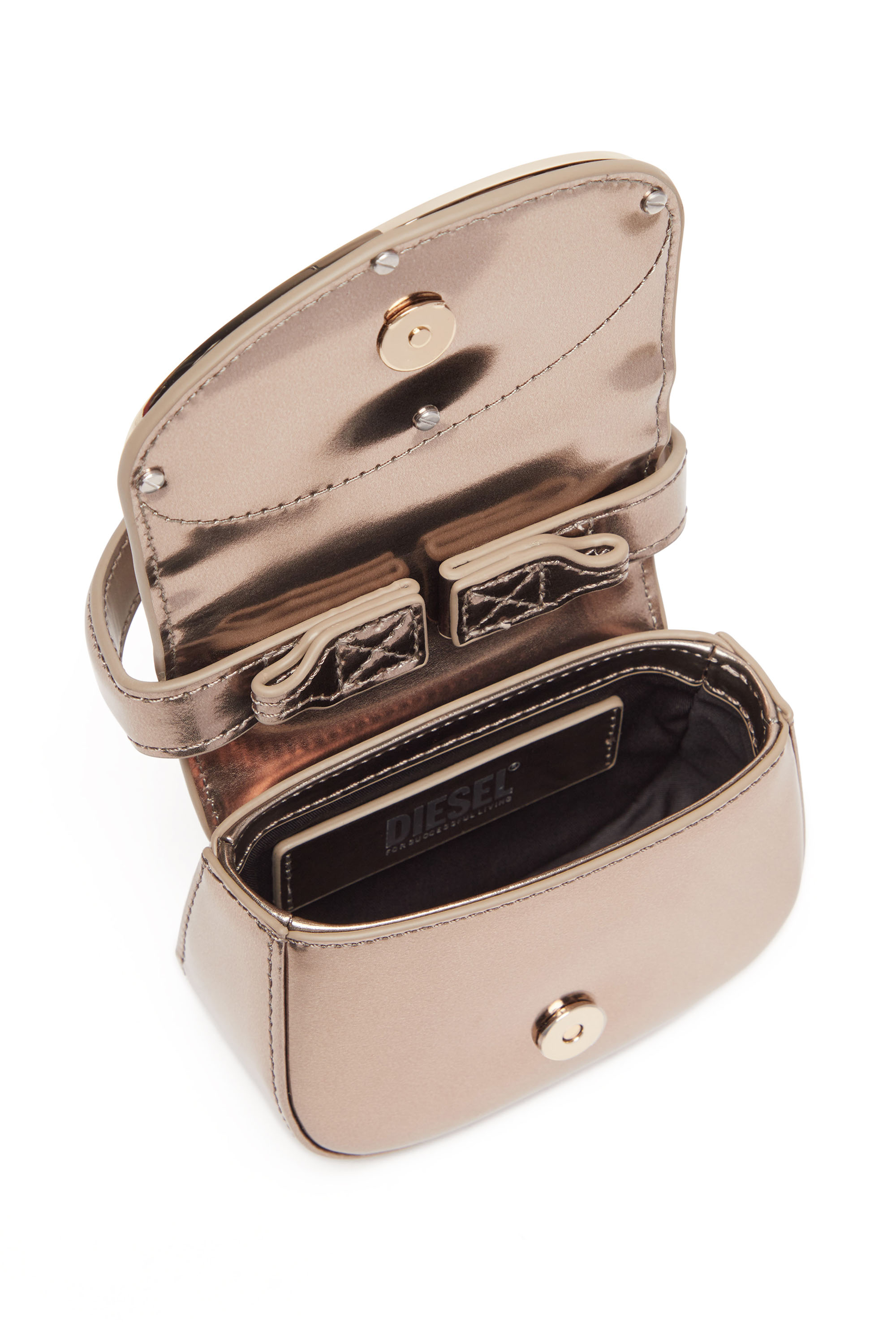 Diesel - 1DR-XS-S, Female's カウレザーショルダーバッグXS in ブロンズ - 4