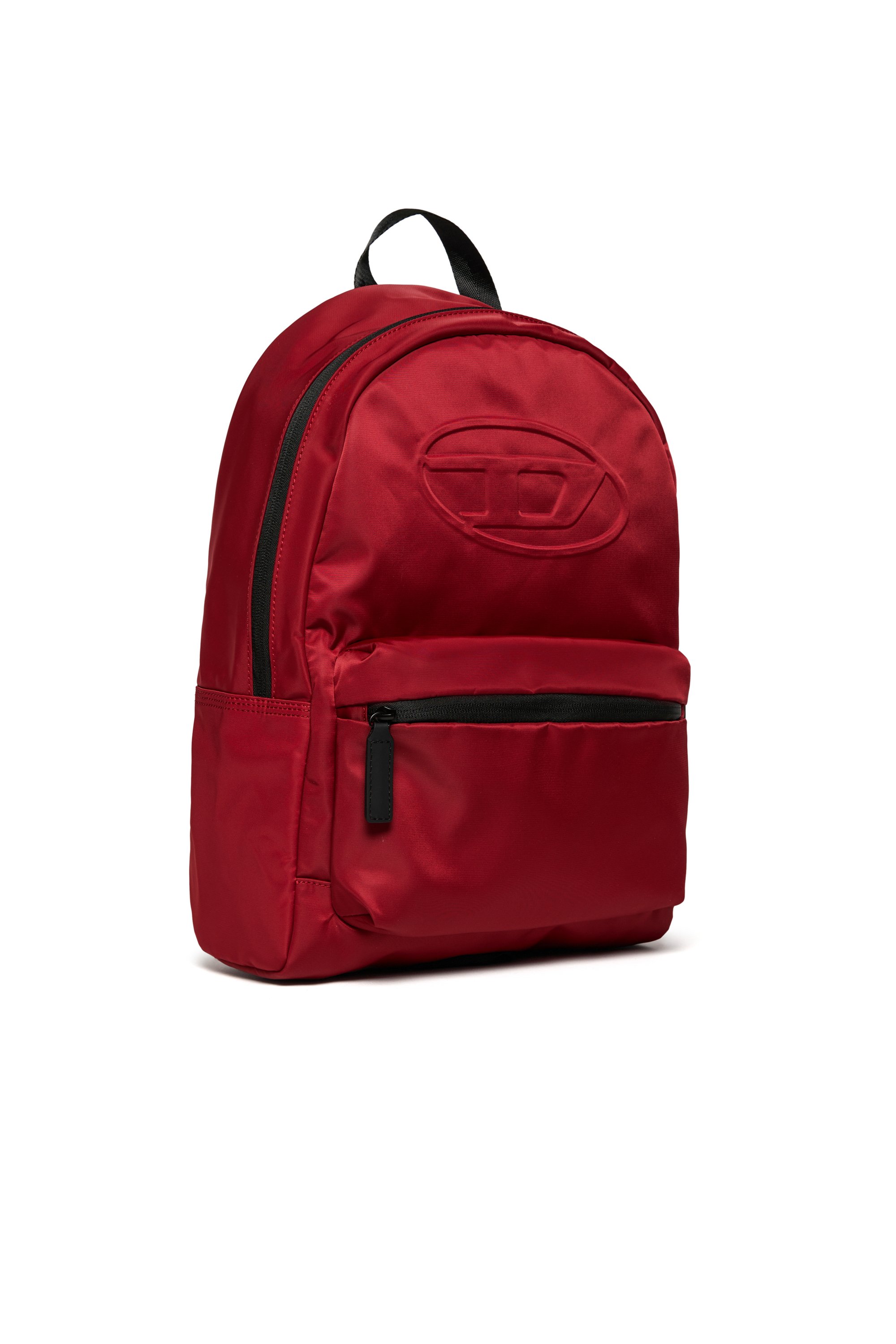 Diesel - WOVAL, Unisex's Nylon backpack with embossed Oval D in レッド - 4