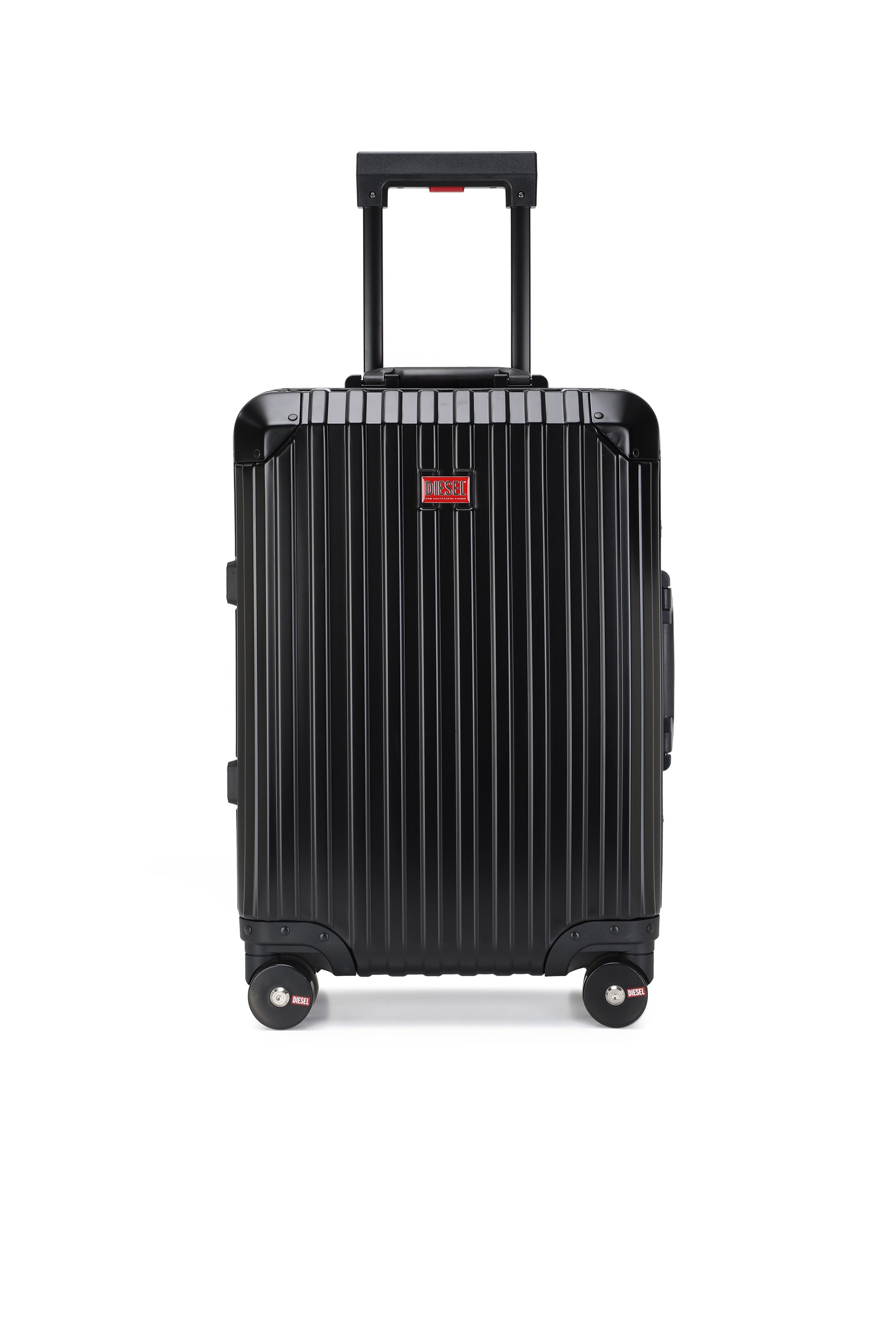 Diesel - DIESEL ALUMINUM TROLLEY- DSL002, Unisex's Aluminum suitcase size S in ブラック - 1