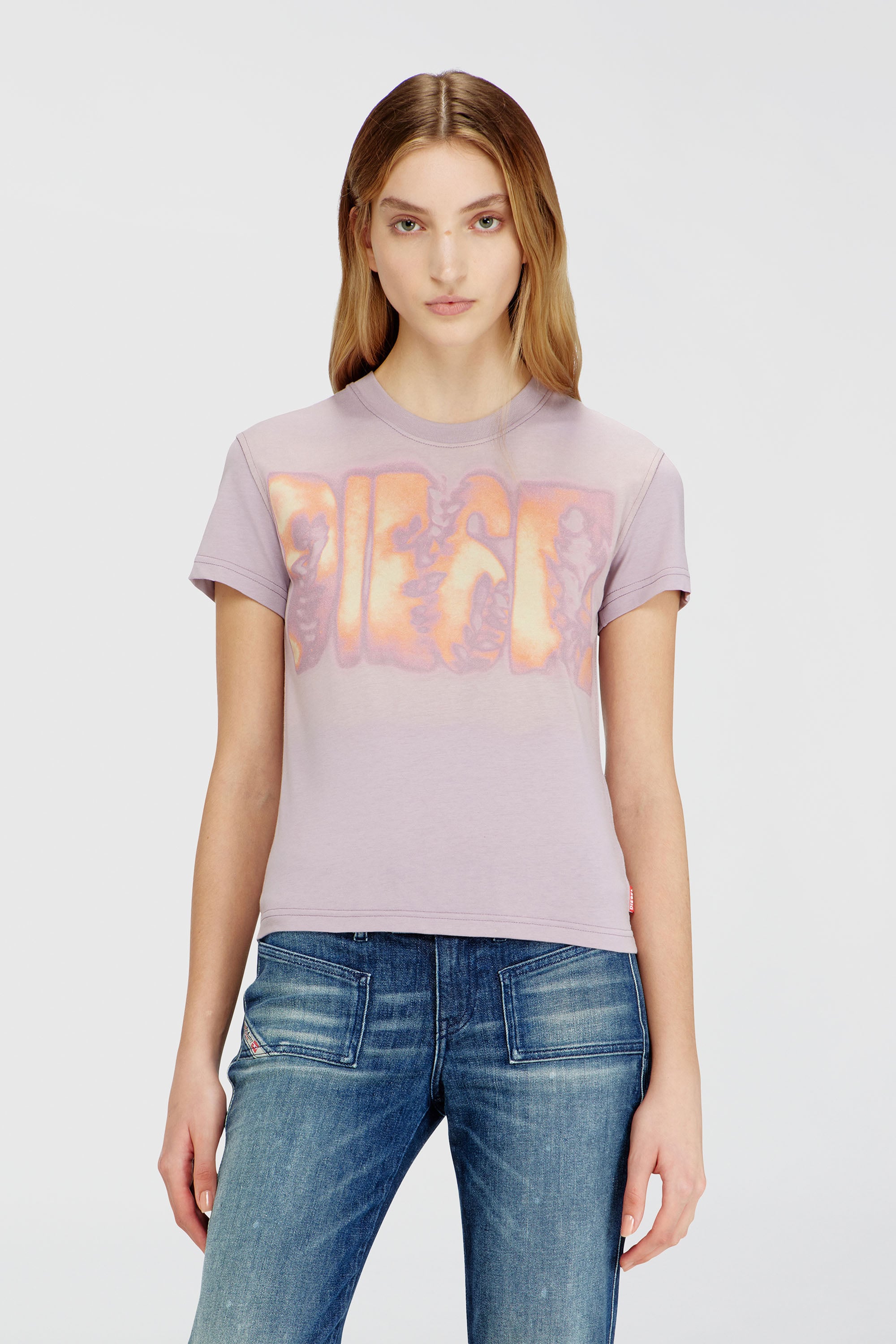 Diesel - T-ILA-AA3, Female's Tシャツ in ライラック - 1