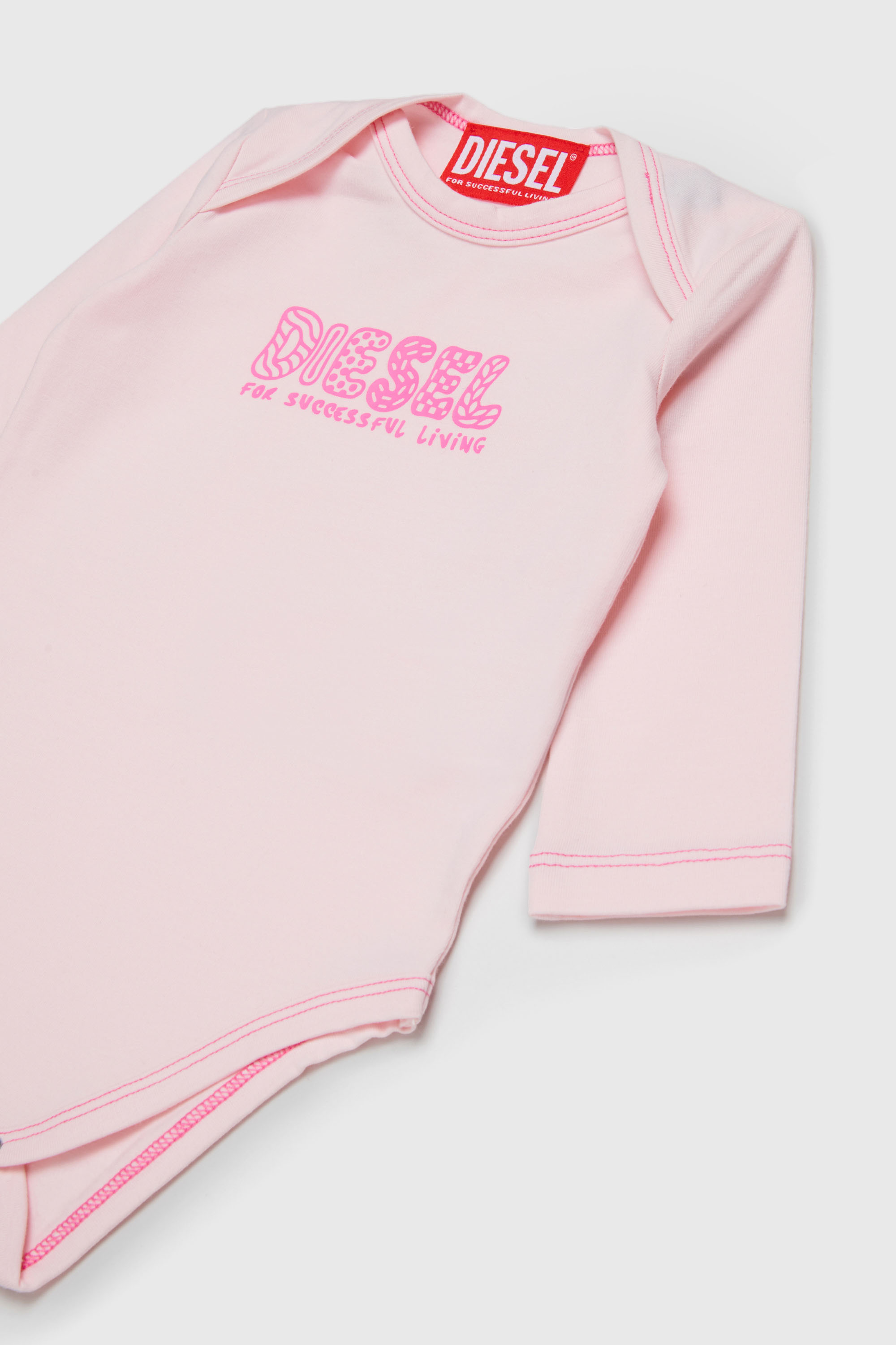 Diesel - UBBY-NB, Unisex's ロンパース in ピンク / ホワイト - 3