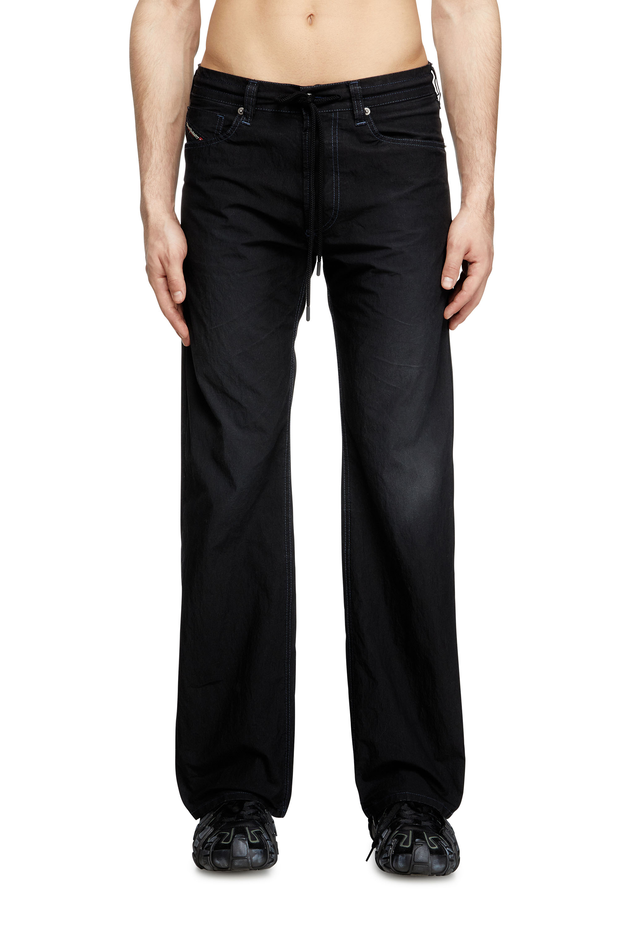 Diesel - Male's Relaxed 2080 D-Reel Joggjeans® 068SJ, ブラック/ダークグレー - 3