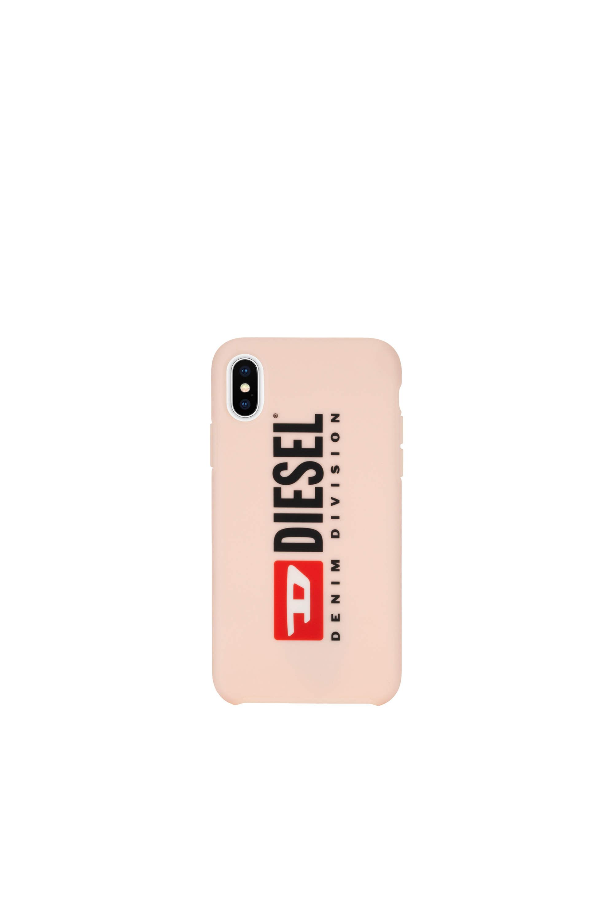Diesel - DIESEL PRINTED CO-MOLD CASE FOR IPHONE XS & IPHONE X, Female's Soft touch logo blush case, iPhone XS & iPhone X in フェースパウダー - 2