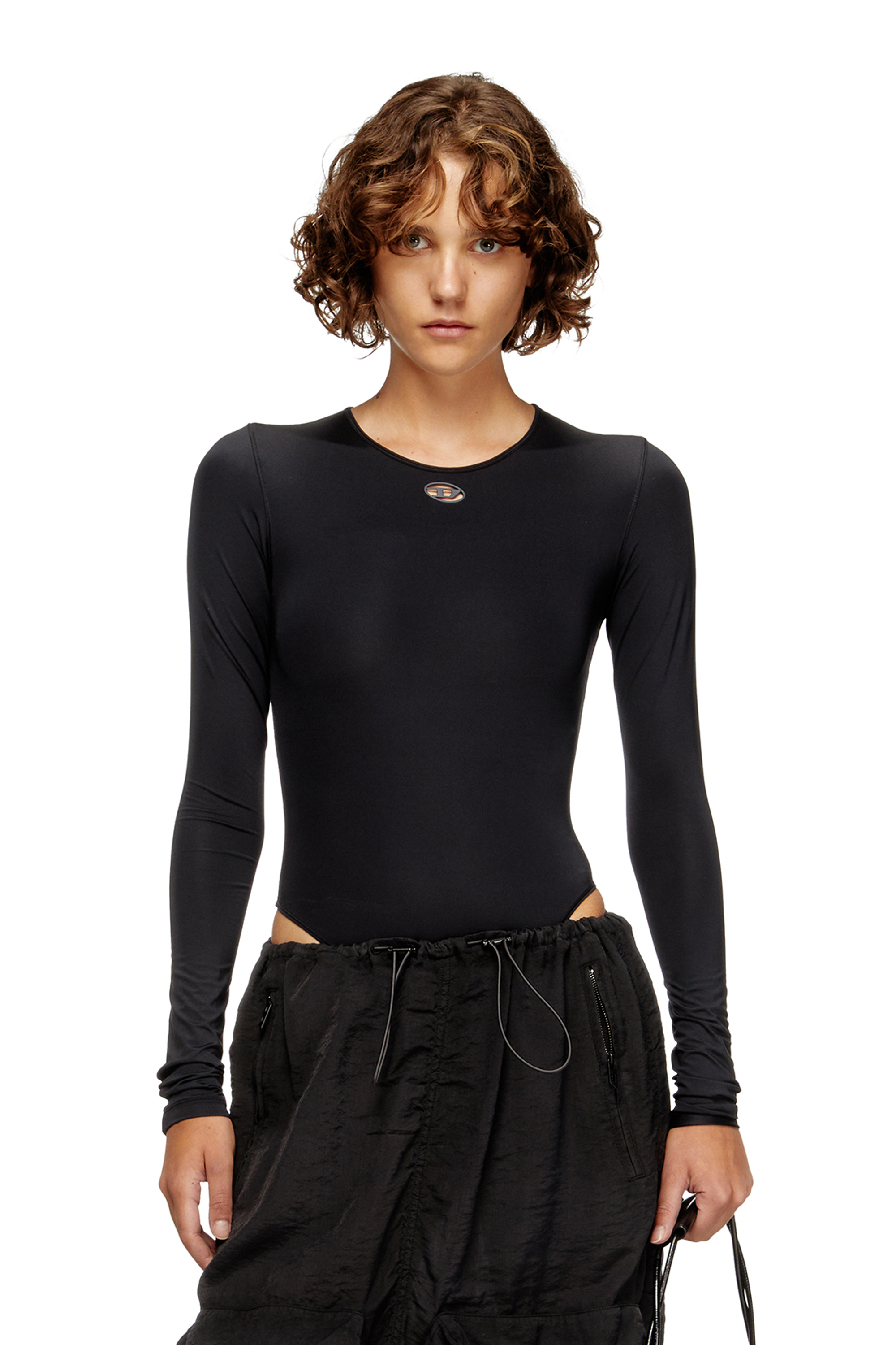 Diesel - ANGELINA-UTLT, Female's 長袖ボディスーツ in ブラック - 5