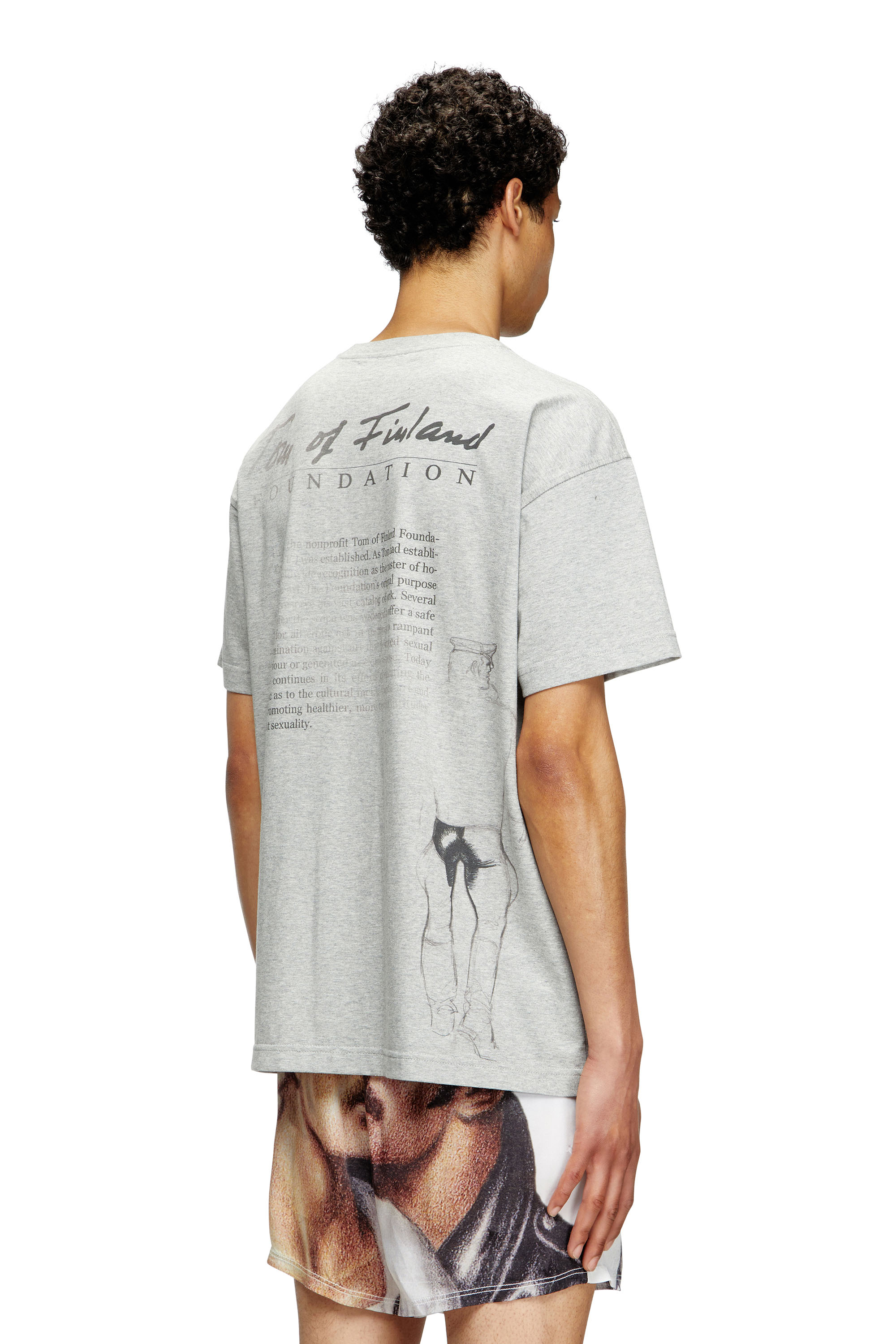 Diesel - PR-T-NORM-TOM25, Unisex's T-shirt with graphic print in グレー - 3