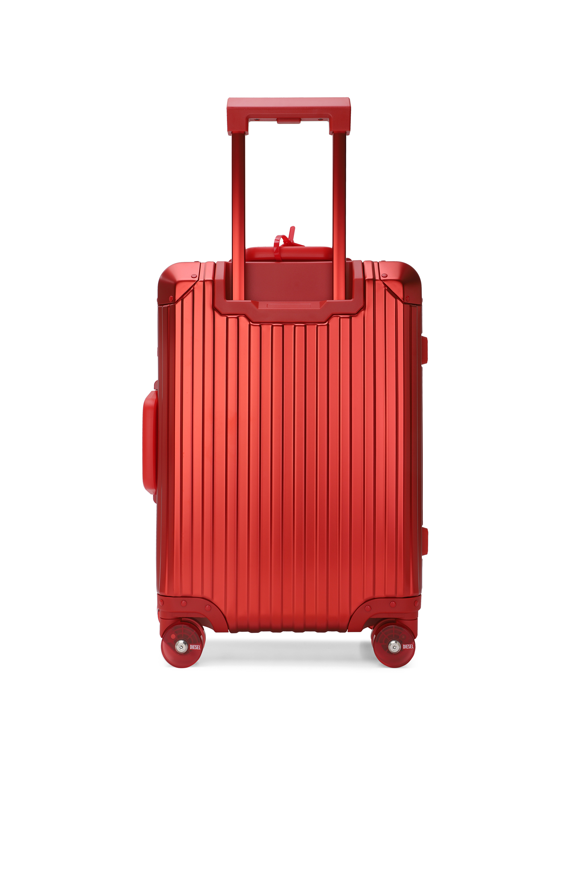 Diesel - DIESEL ALUMINUM TROLLEY- DSL002, Unisex's Aluminum Carry-On Luggage 20" in レッド - 2