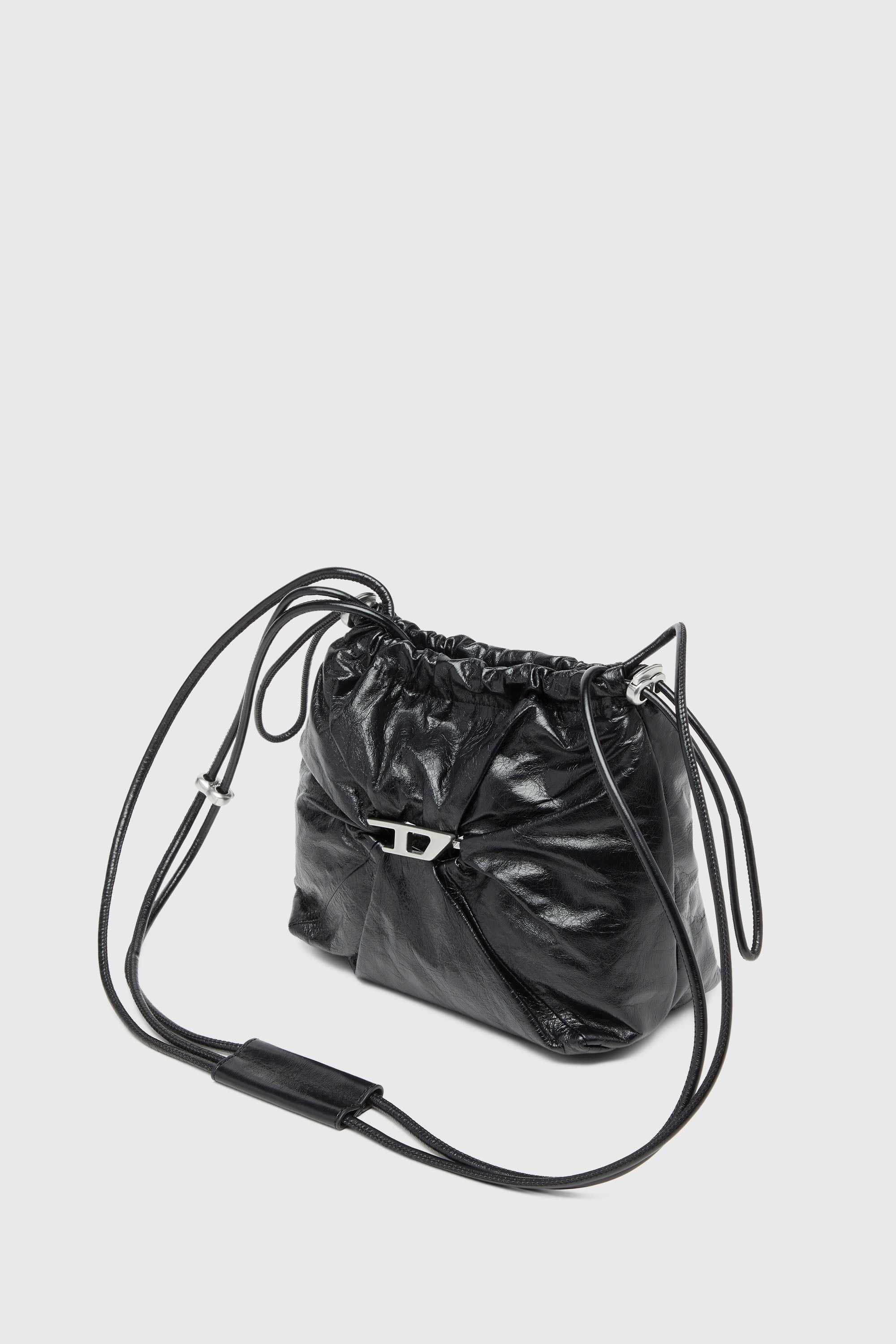 Diesel - SCRUNCH-D BUCKET, Female's バケットバッグ in ブラック - 1