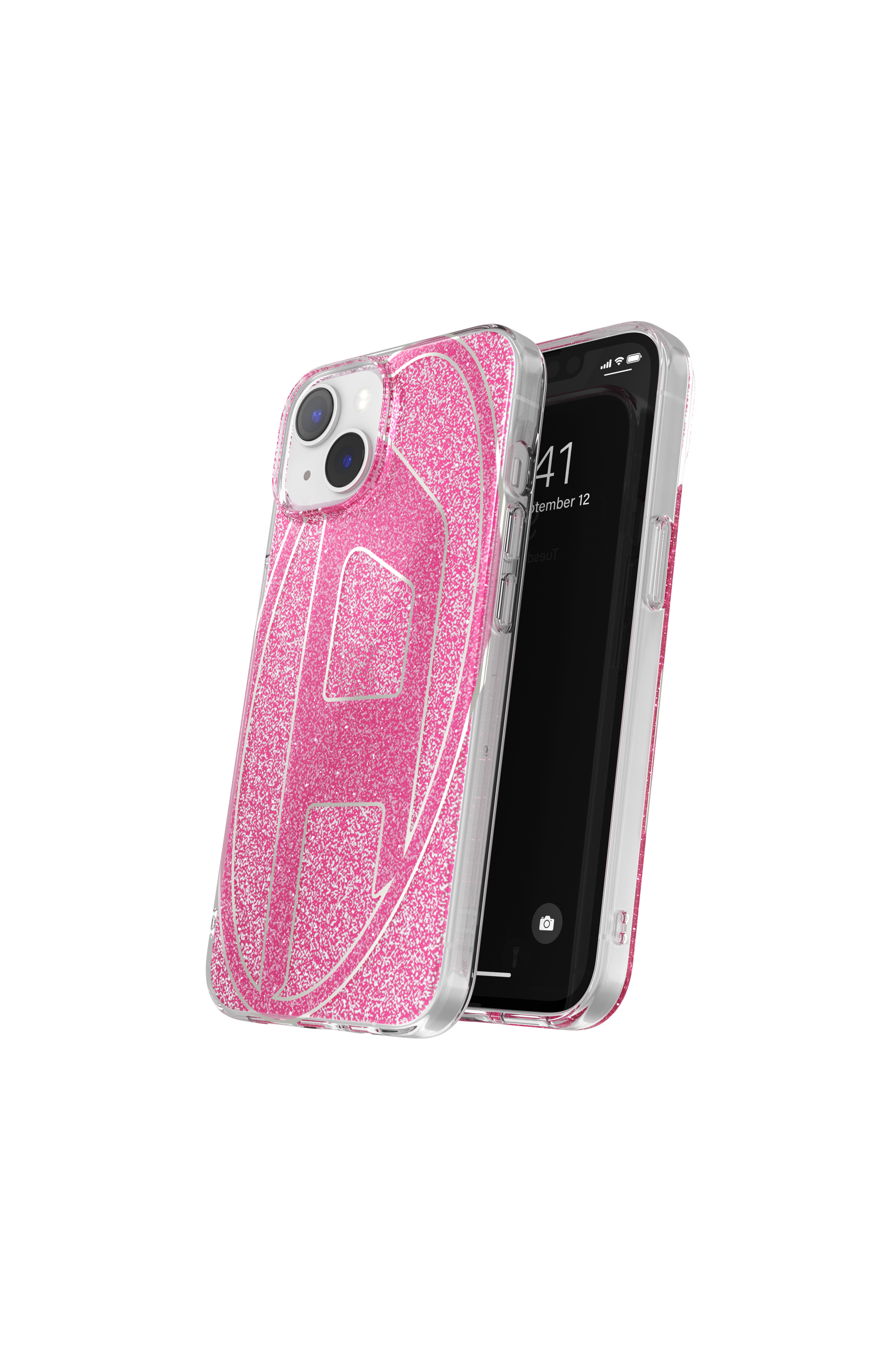 Diesel - 60034 AOP CASE, Unisex's iPHONE 13/iPHONE 14 in ピンク / ホワイト - 3