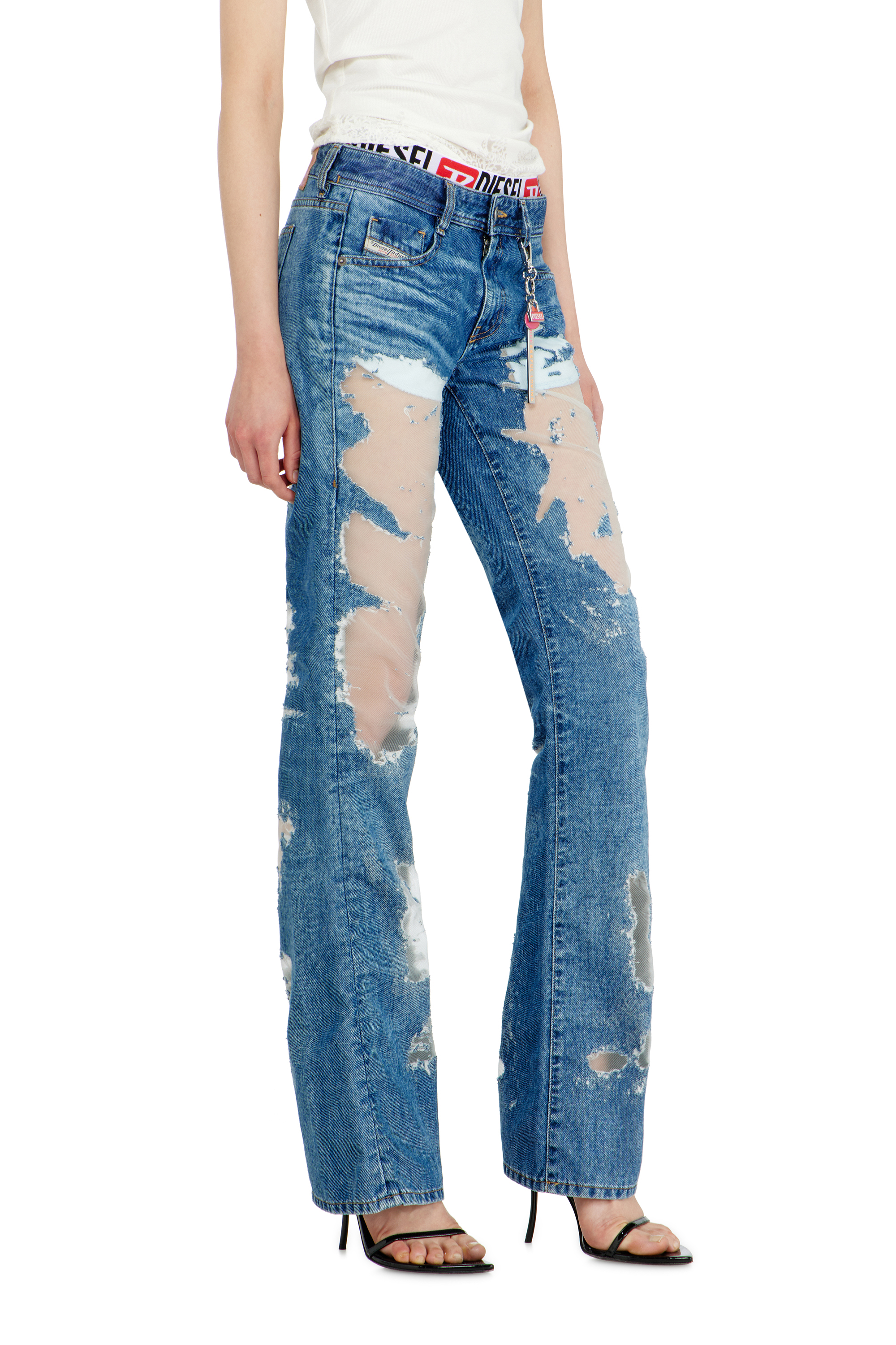 Diesel - Female's Bootcut Jeans 1969 D-Ebbey 068ZH, ミディアムブルー - 5
