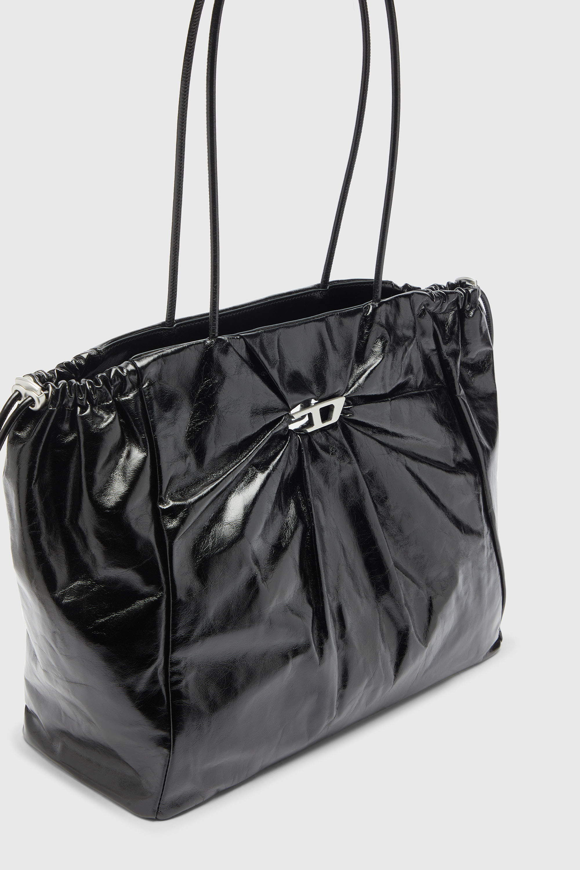 Diesel - SCRUNCH-D TOTE E/W, Female's トートバッグ in ブラック - 5