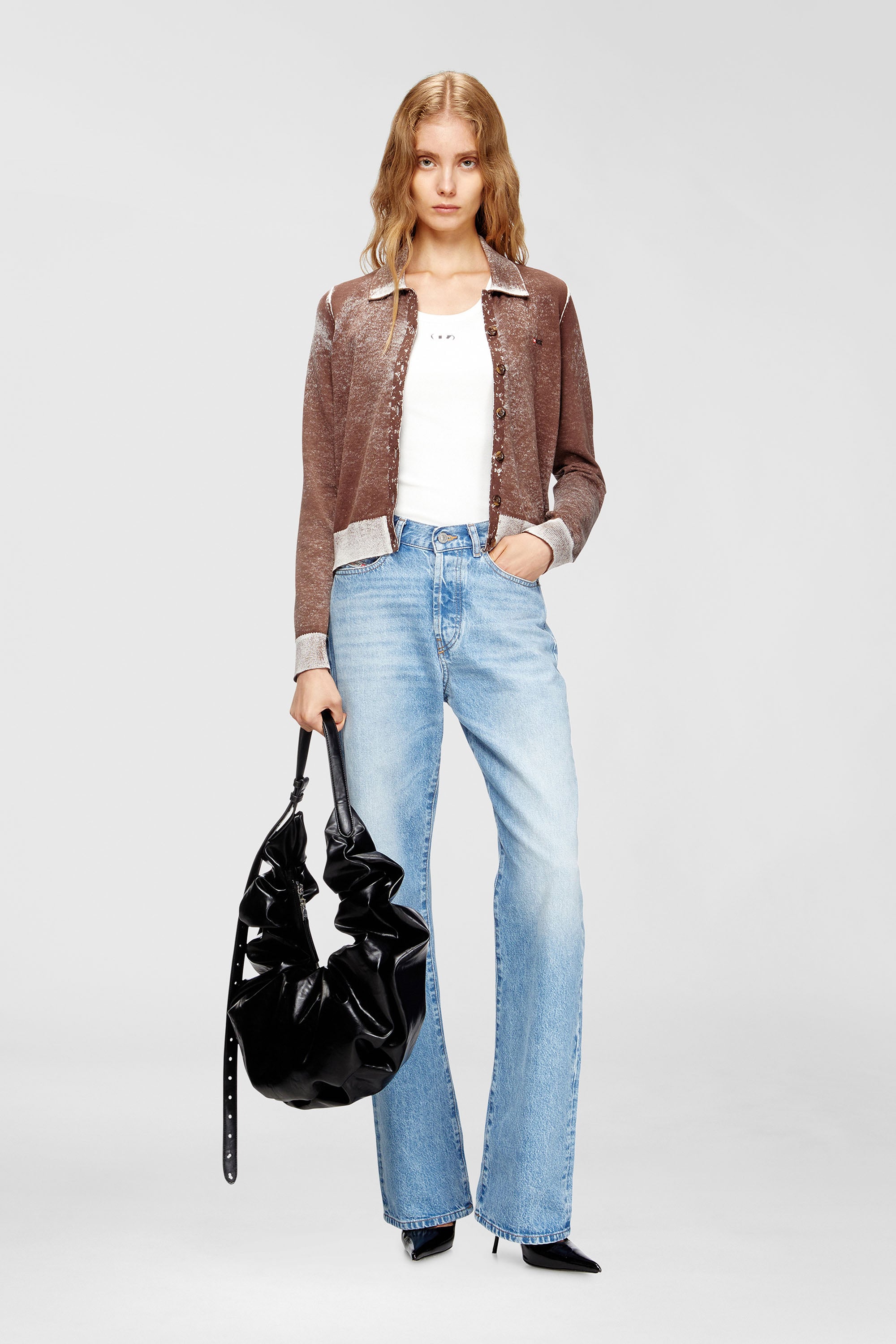 Diesel - GRAB-D HOBO L, Female's ホーボーバッグ L in ブラック - 2