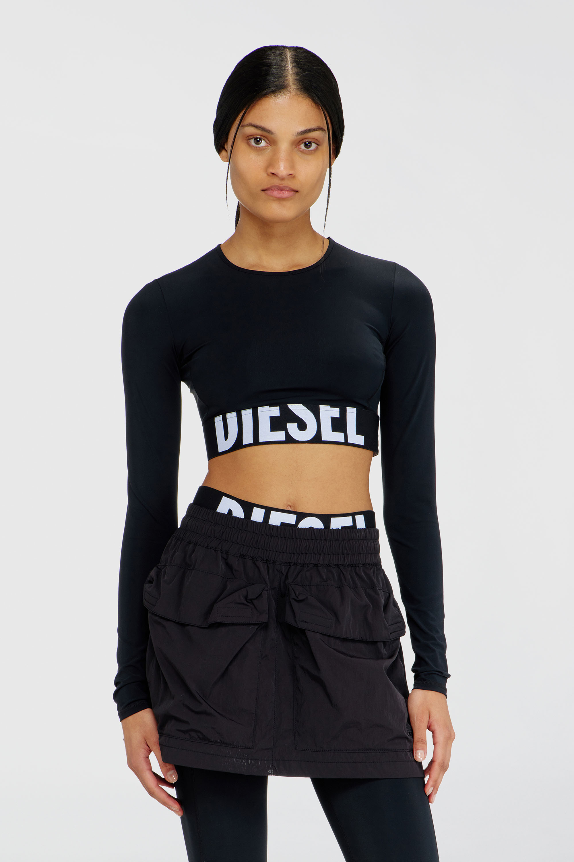 Diesel - MELISSA-D-POP, Female's 長袖Tシャツ in ブラック - 5