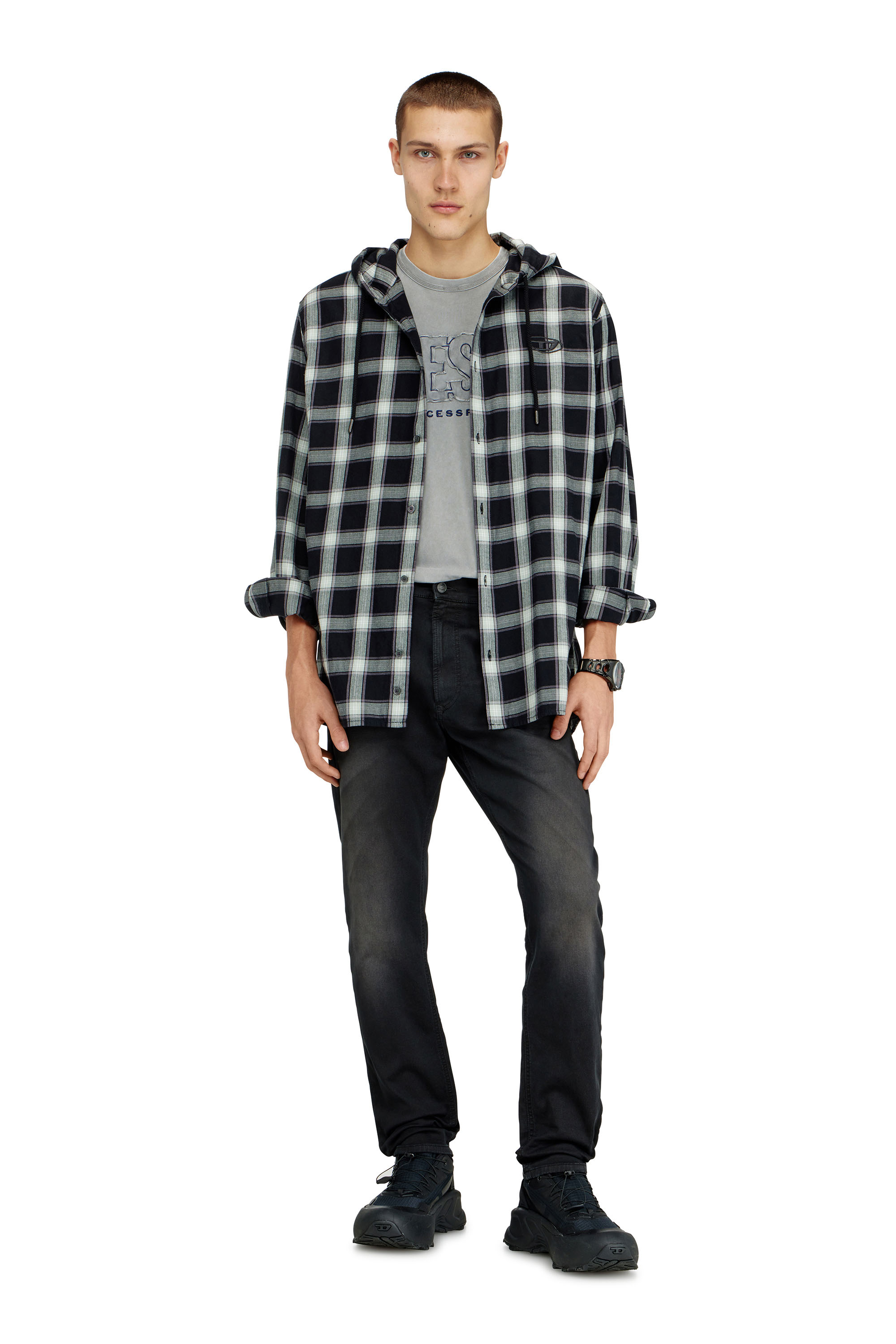 Diesel - Male's Regular 2032 D-Krooley-BW Joggjeans&reg; 0670M, ブラック - 1